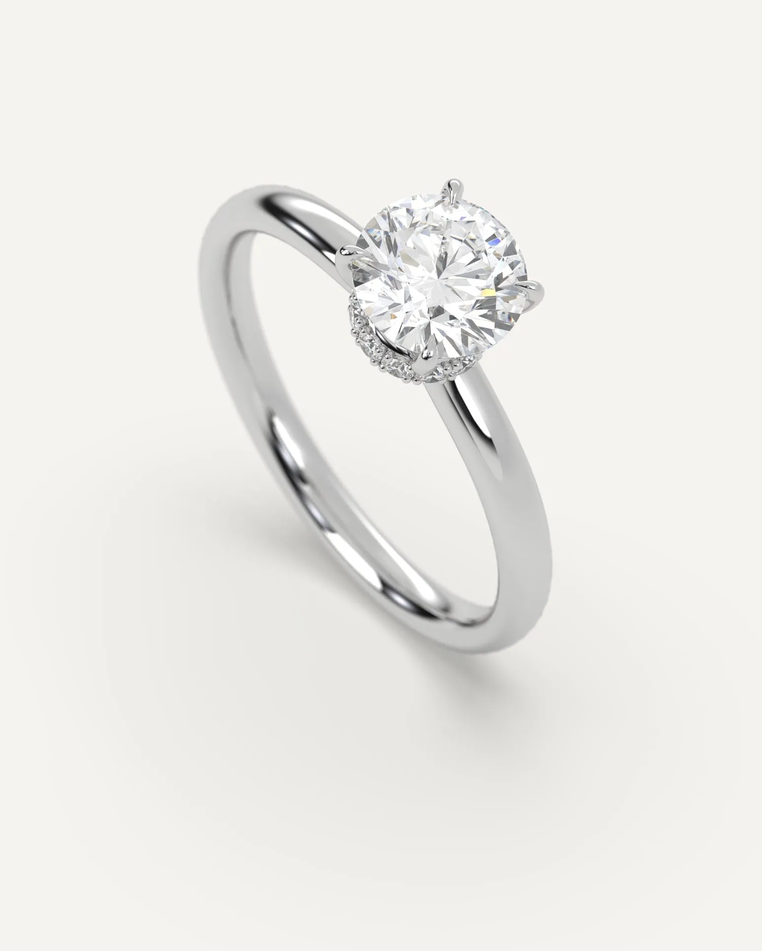 1 1/2 carat Round Cut Diamond Ring