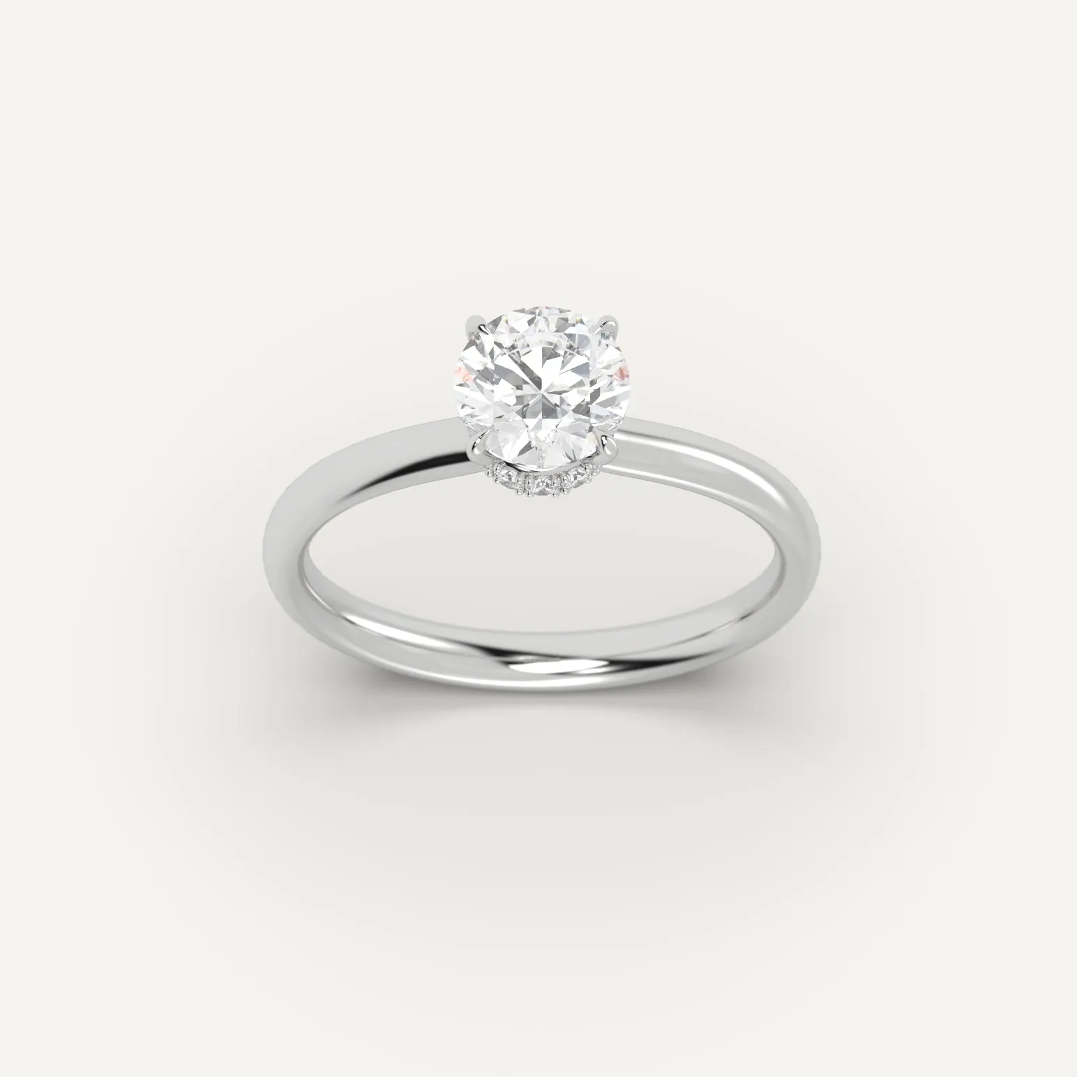 1 1/2 carat Round Cut Diamond Ring