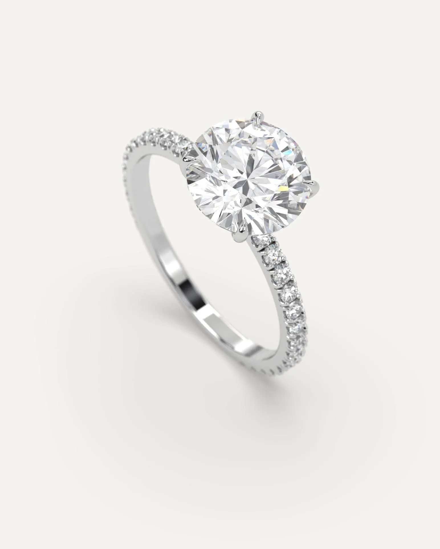 1 3/4 carat Round Cut Diamond Ring