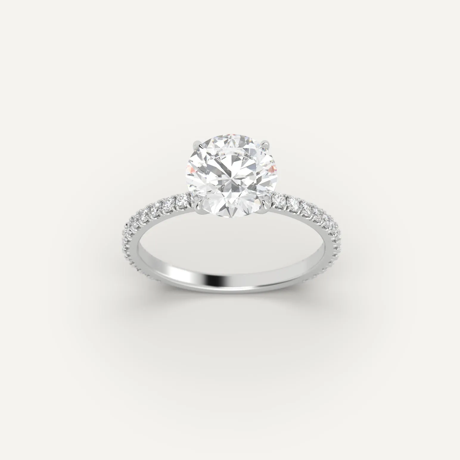 1 3/4 carat Round Cut Diamond Ring