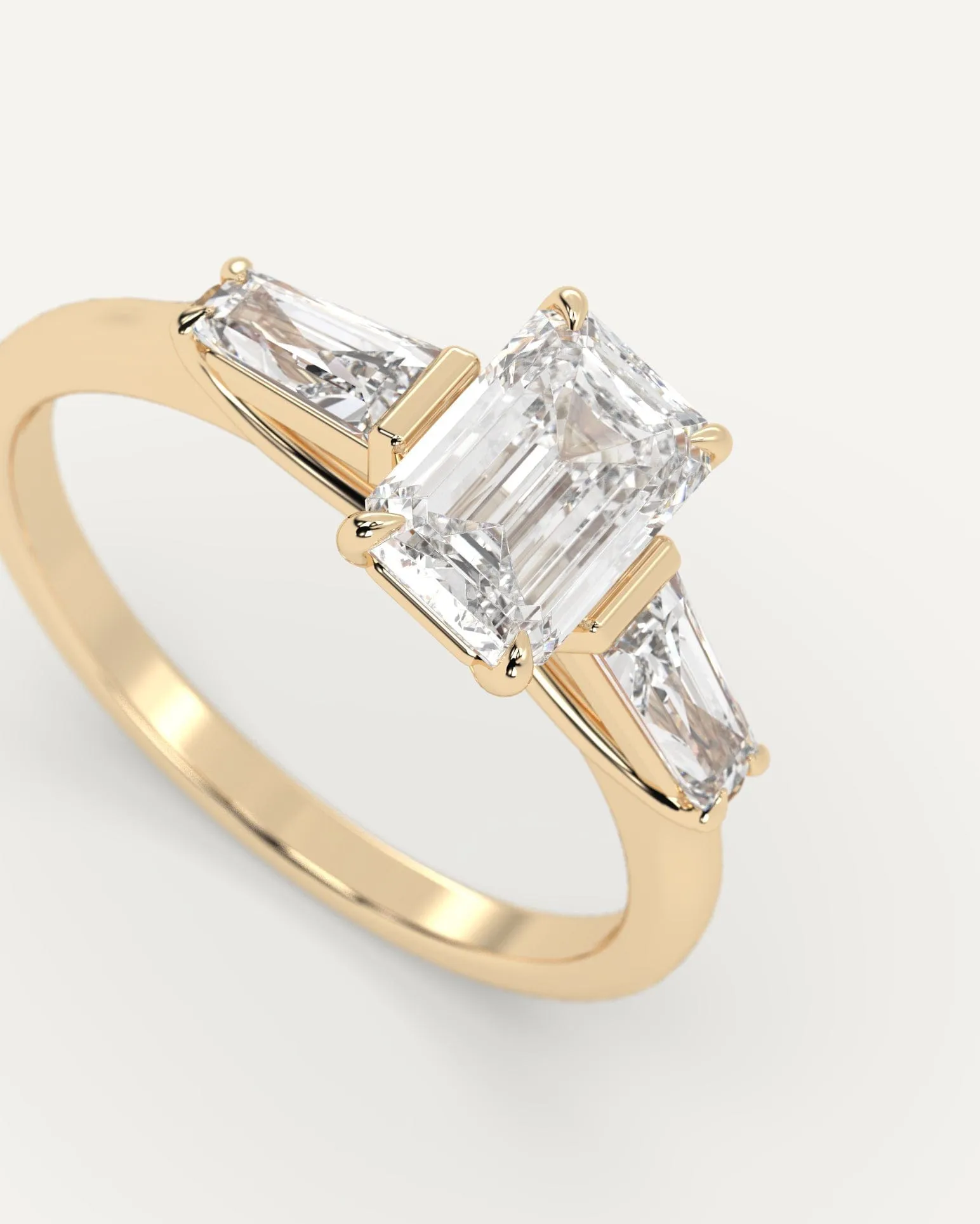 1 carat Emerald Cut Diamond Ring