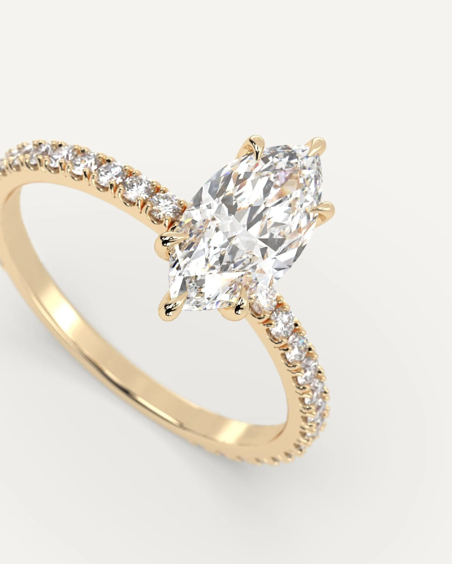 1 carat Marquise Cut Diamond Ring