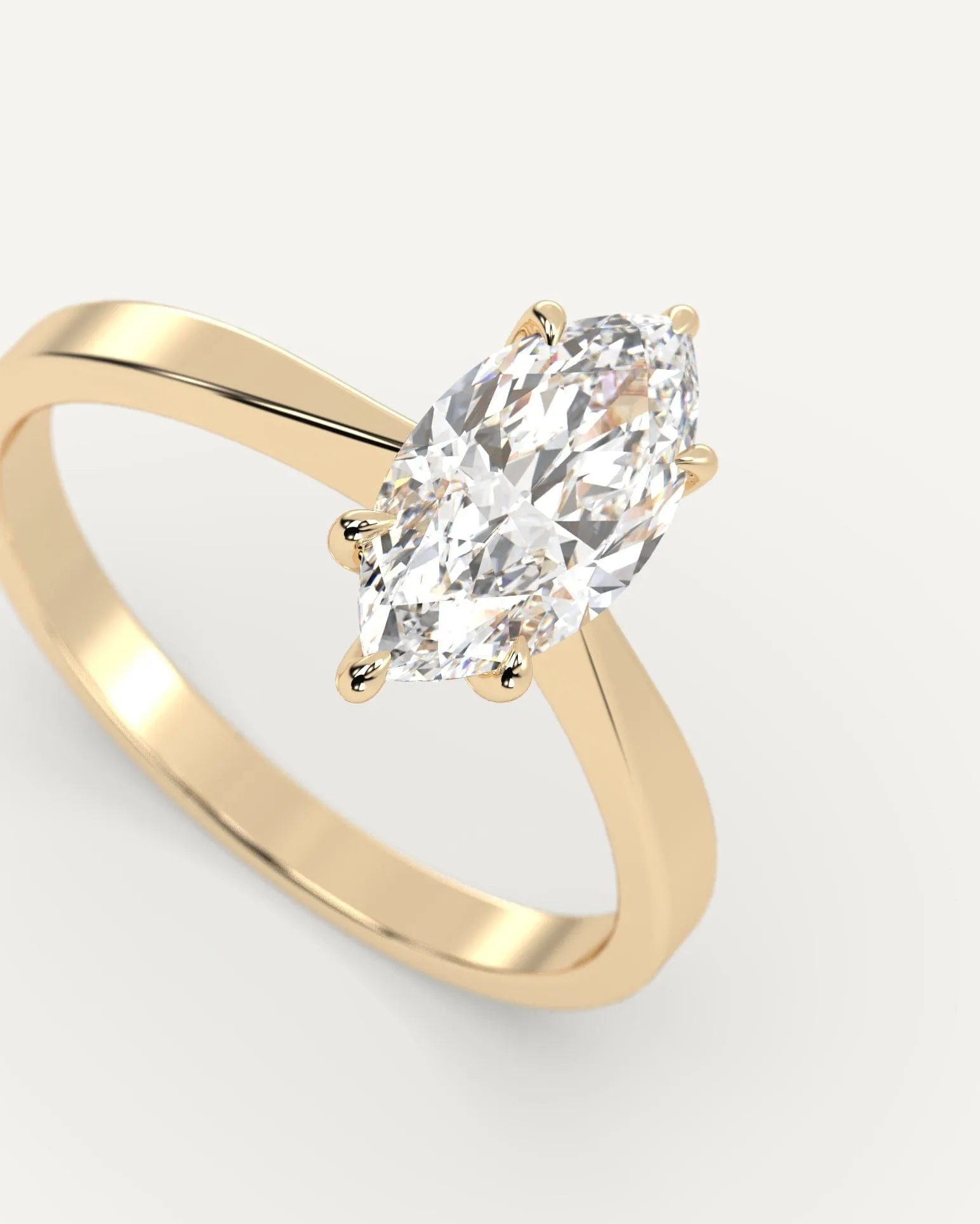 1 carat Marquise Cut Diamond Ring