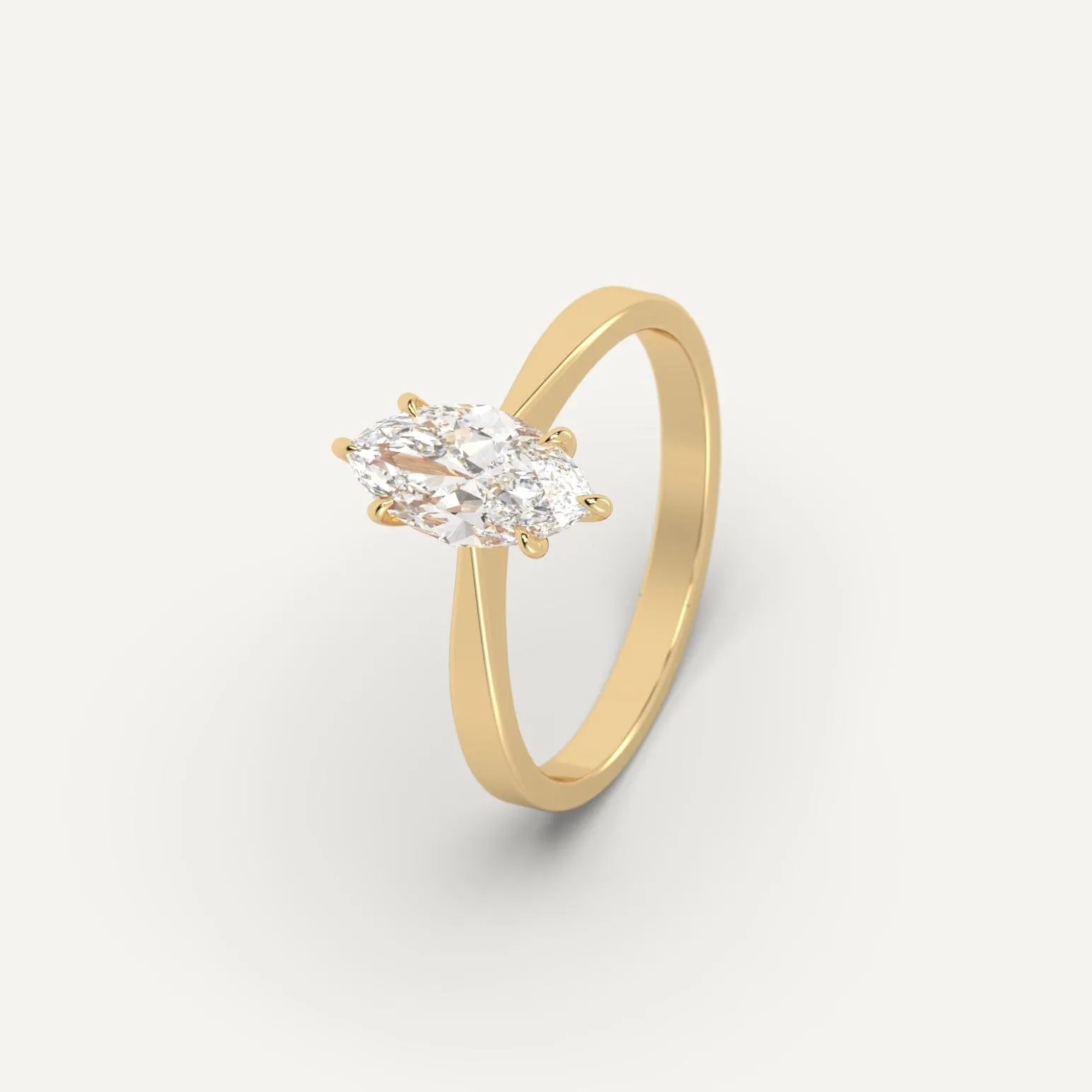 1 carat Marquise Cut Diamond Ring