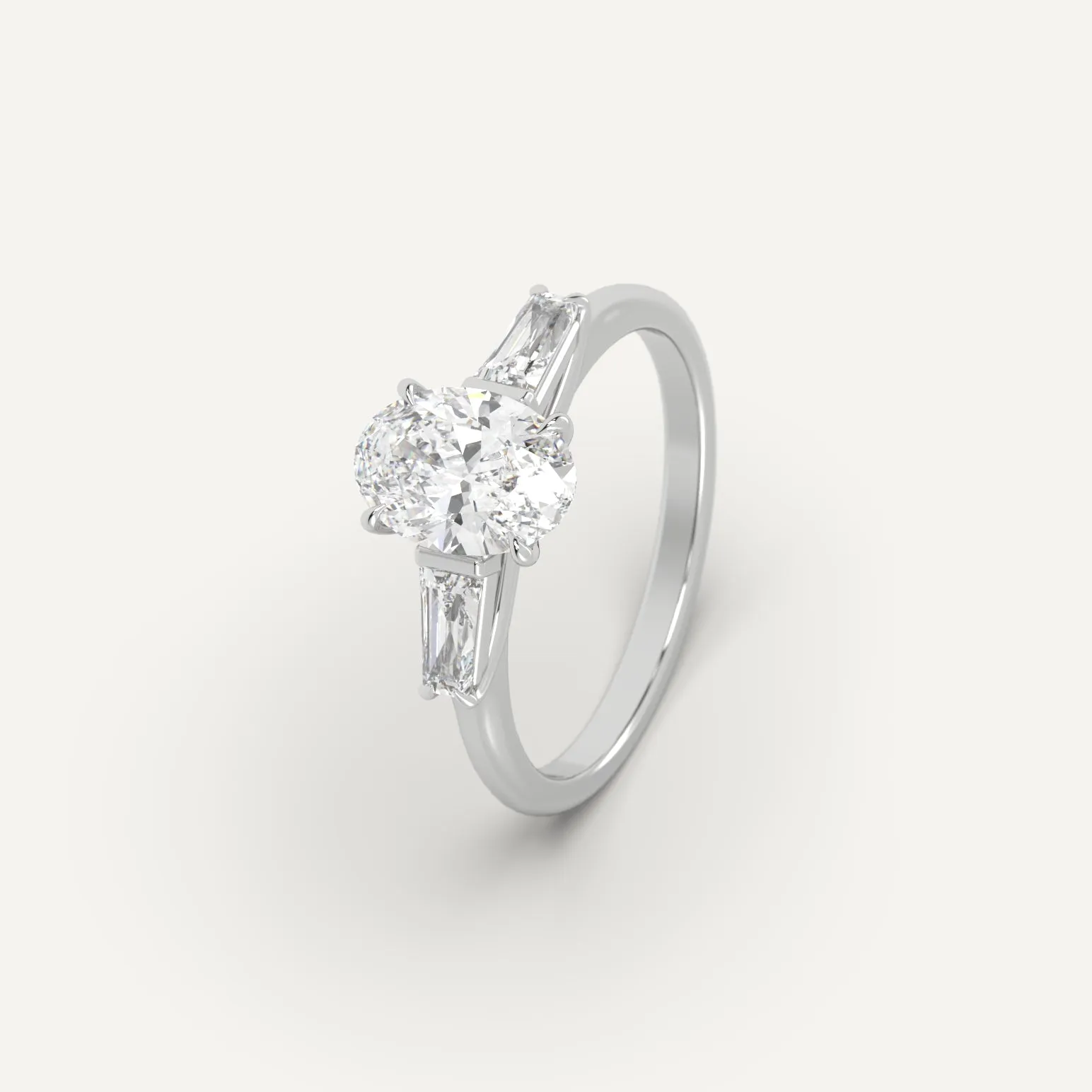 1 carat Oval Cut Diamond Ring