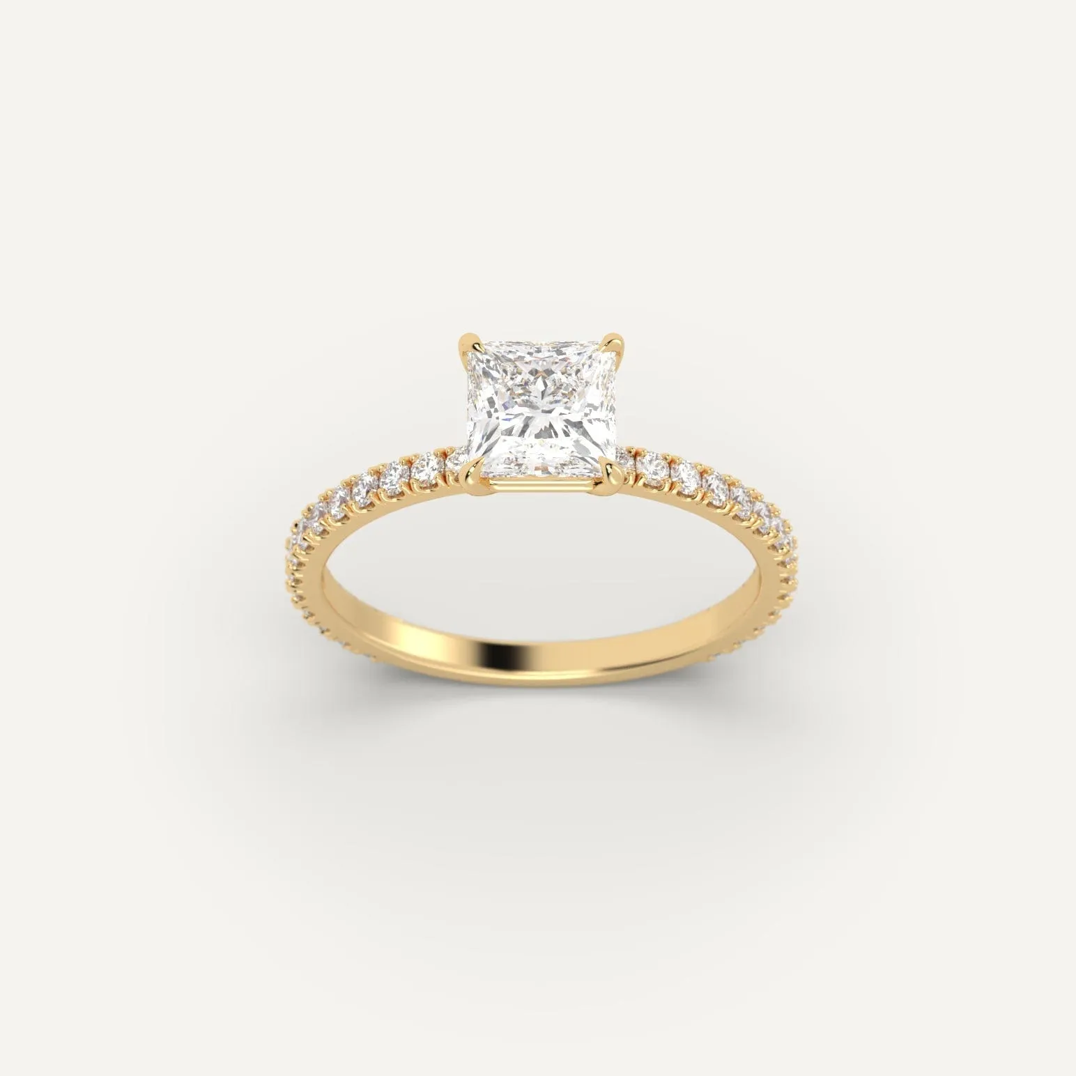 1 carat Princess Cut Diamond Ring