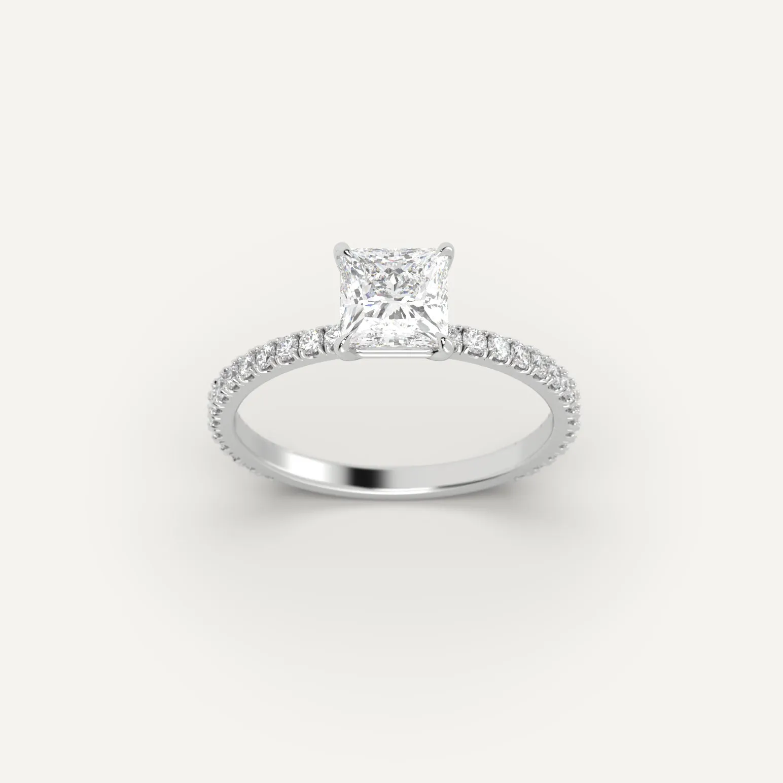 1 carat Princess Cut Diamond Ring