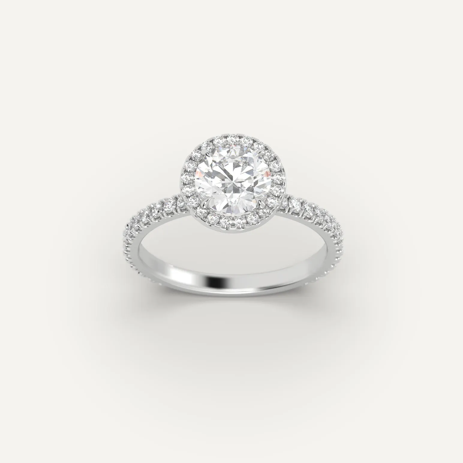 1 carat Round Cut Diamond Ring