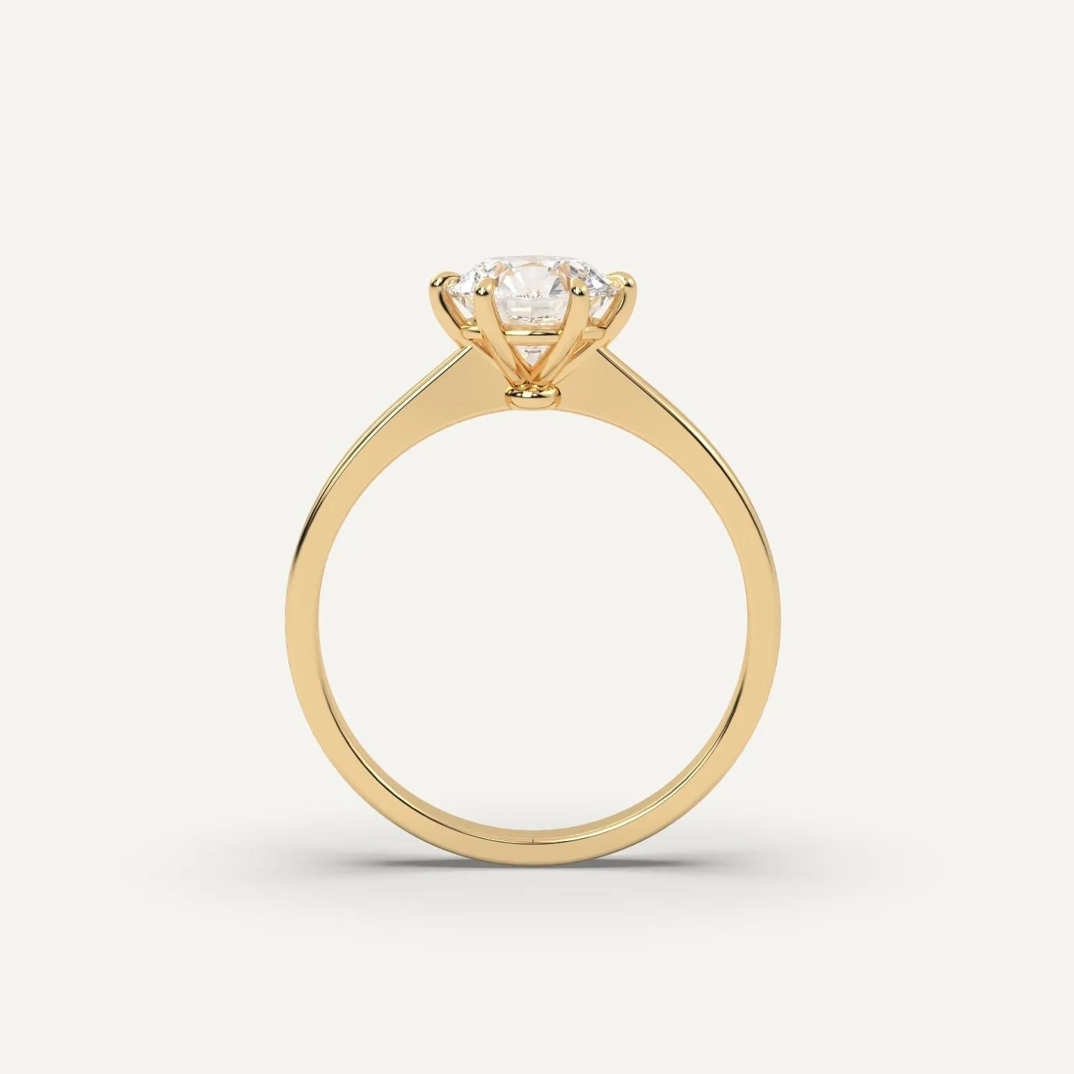 1 carat Round Cut Diamond Ring