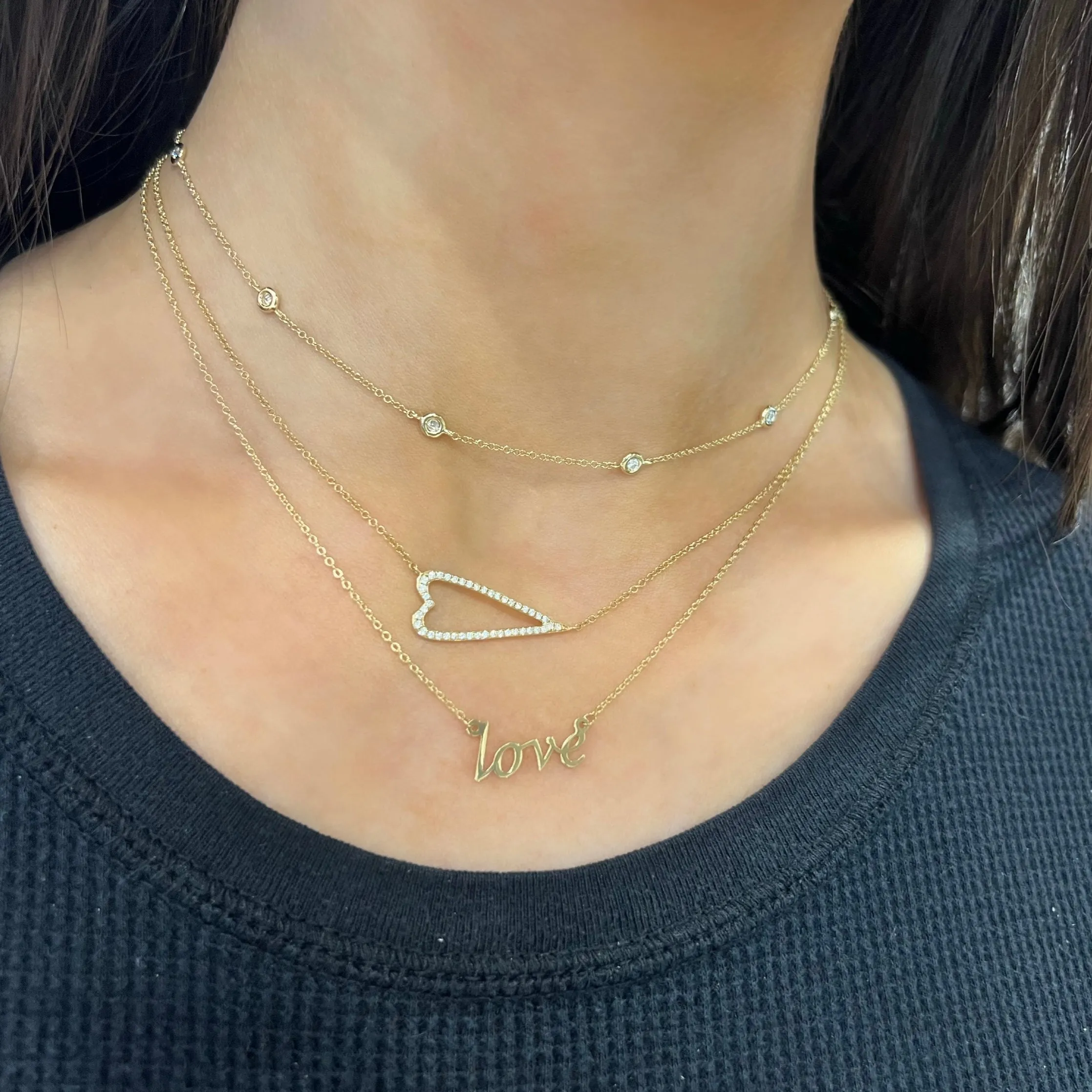 14K GOLD CHLOE LOVE NECKLACE