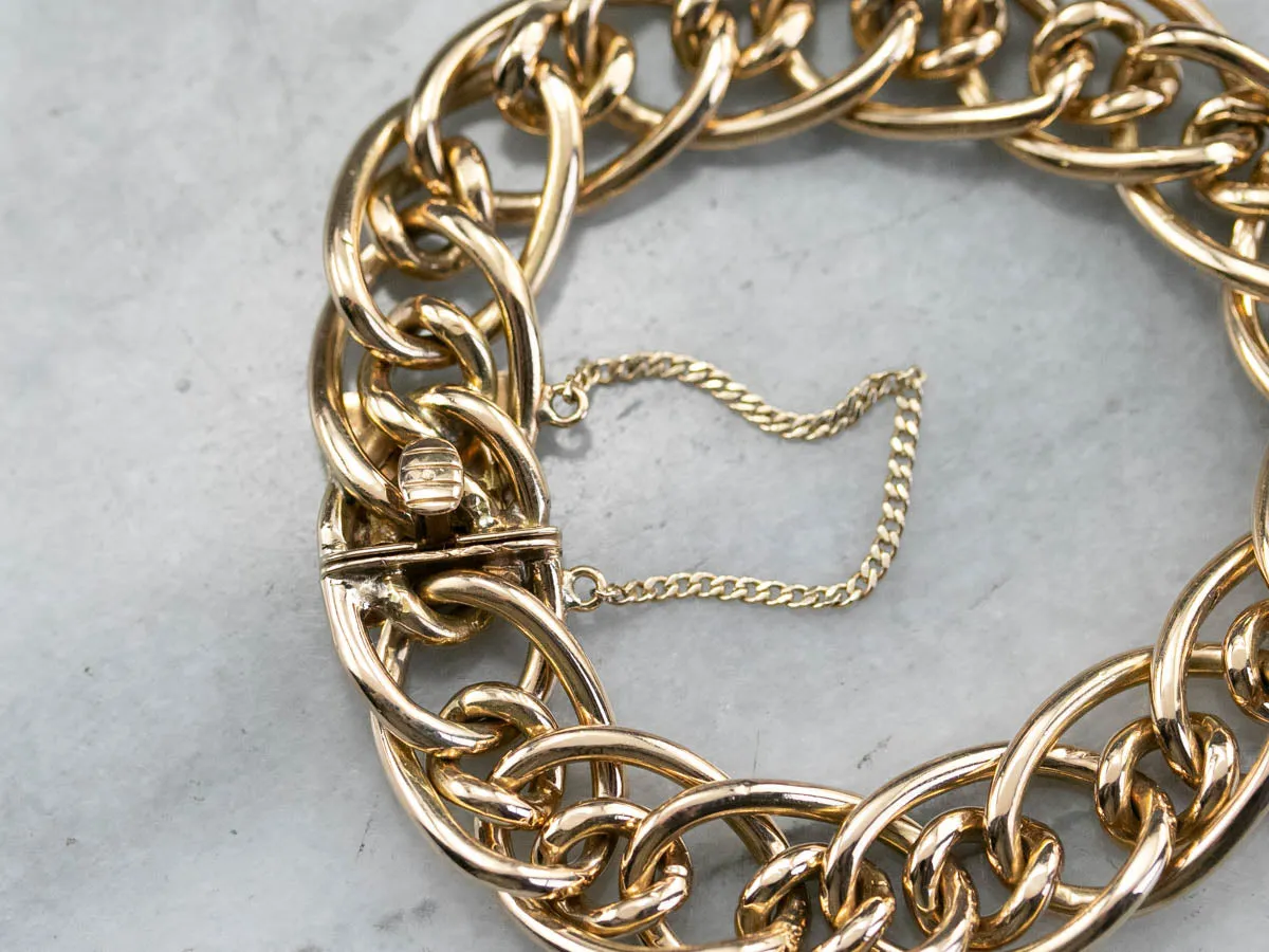 18K Gold Heavy Chain Bracelet