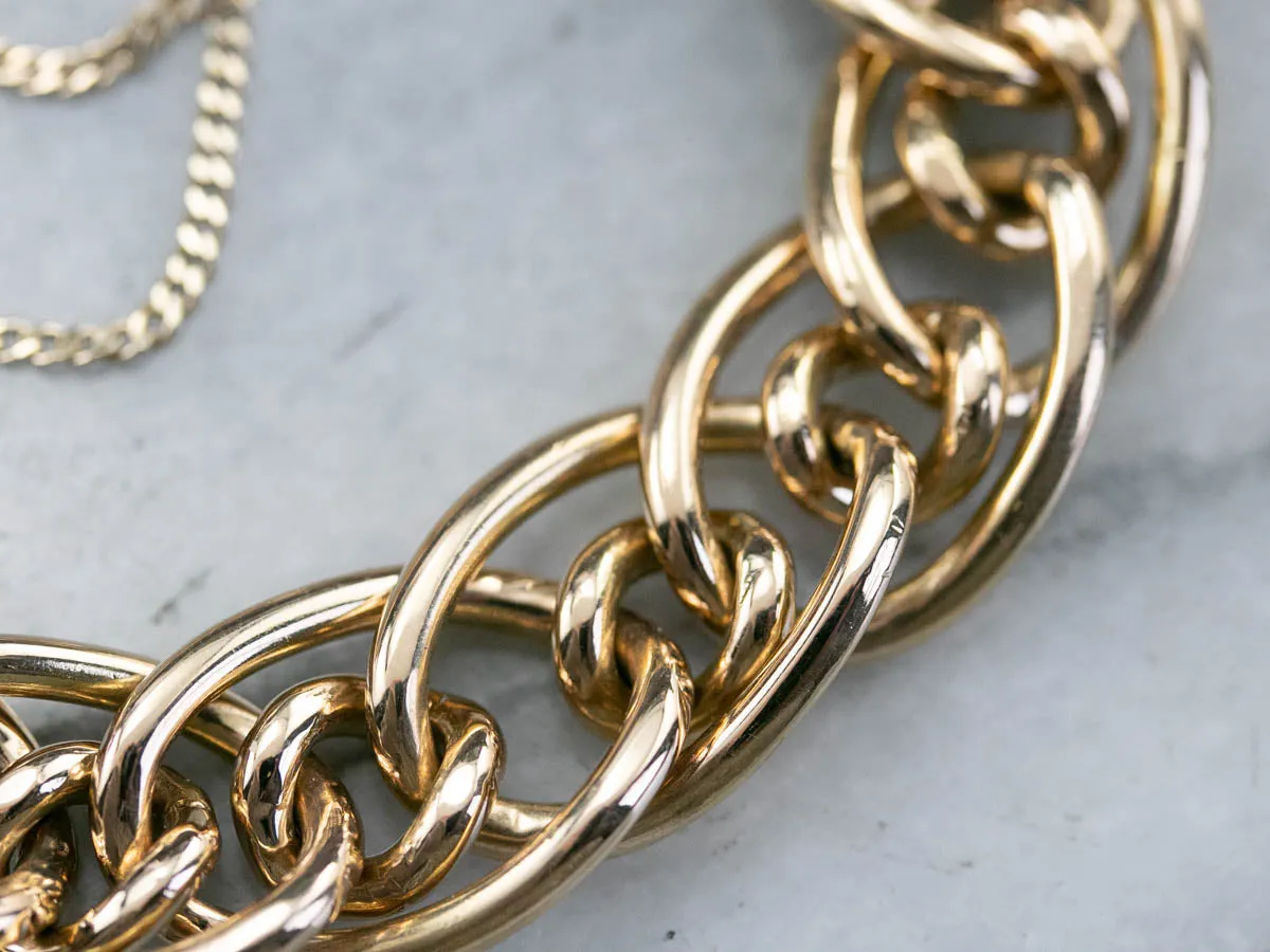 18K Gold Heavy Chain Bracelet