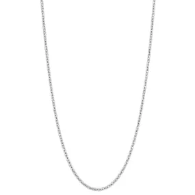 18" necklace in 18K white gold