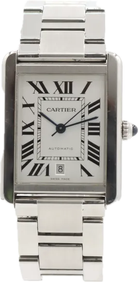 31mm Cartier W5200028 Tank Solo XL Men's Automatic Wristwatch Swiss Made Steel