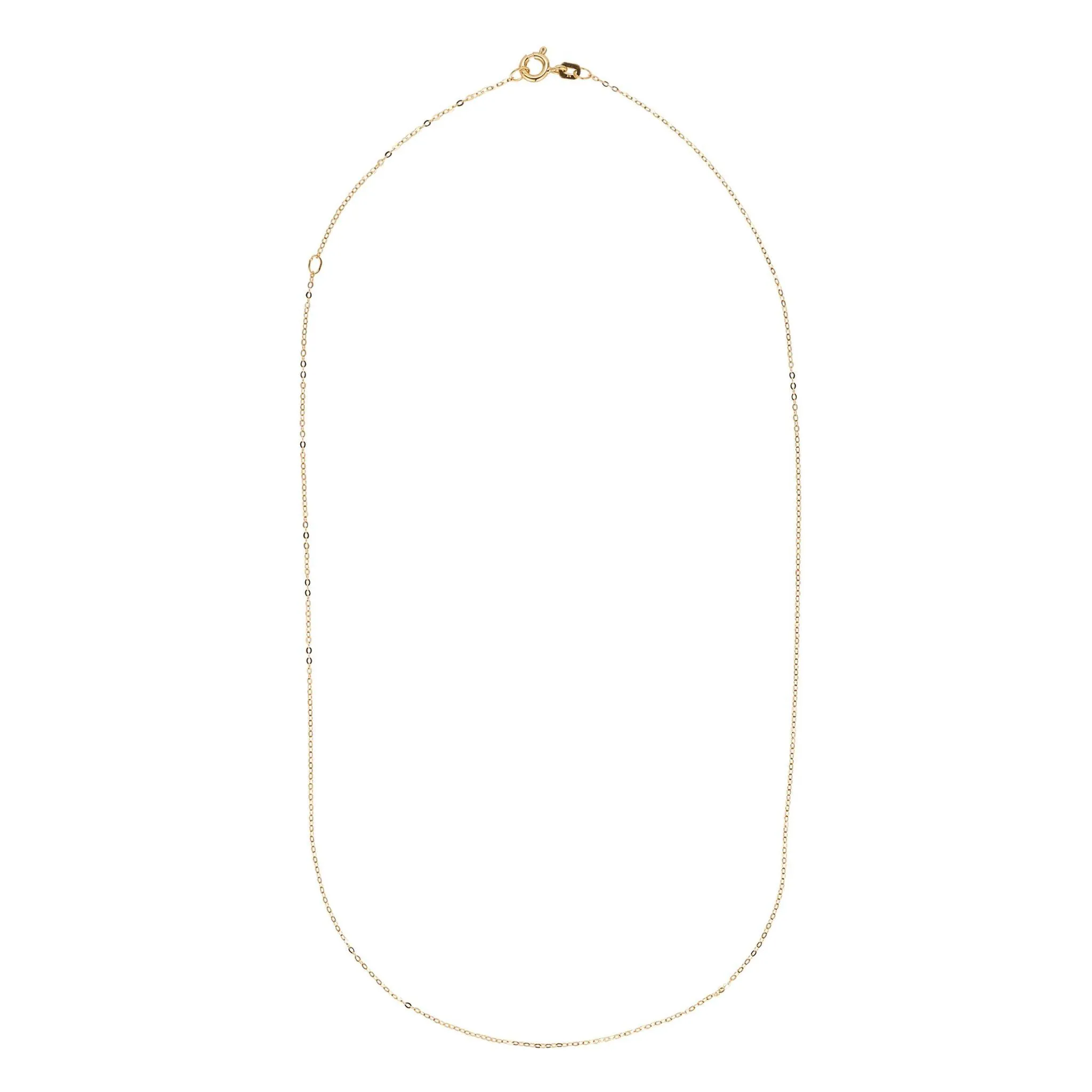 9kt Gold 18" Adjustable Brillo Chain Necklace