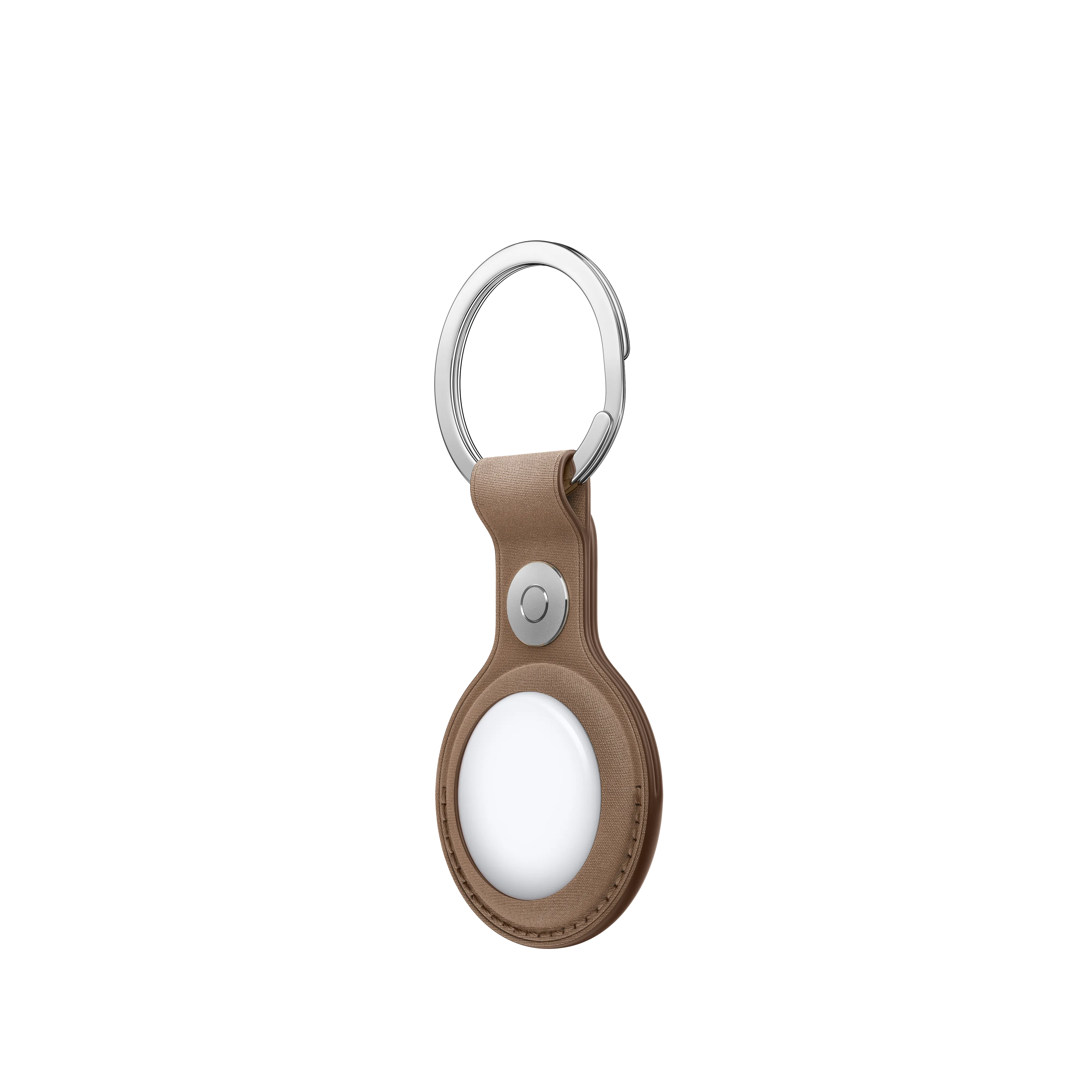 AirTag FineWoven Key Ring - Taupe