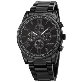 Akribos Xxiv Chronograph Quartz Black Dial Men's Watch AK1072BK