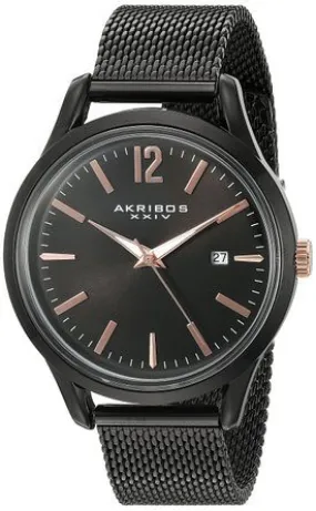 Akribos Xxiv Omni Black Dial Men's Watch AK920BK