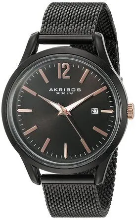 Akribos Xxiv Omni Black Dial Men's Watch AK920BK