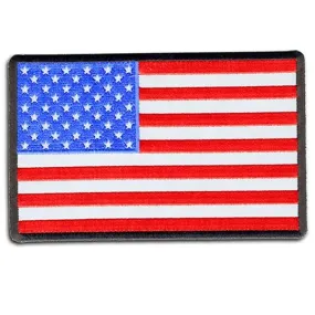 American Flag Reflective Patch 6 Inch