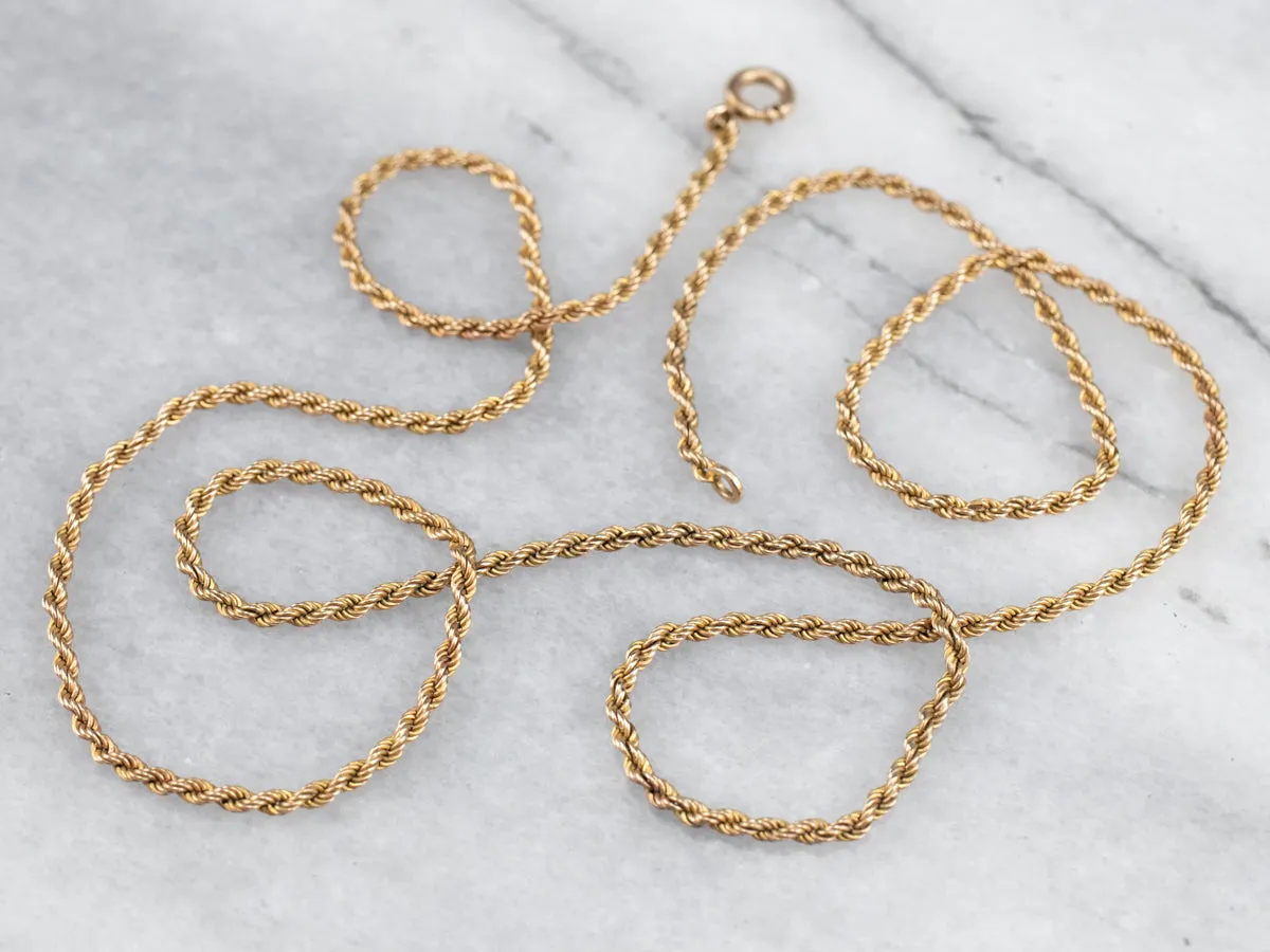 Antique Rope Twist Chain