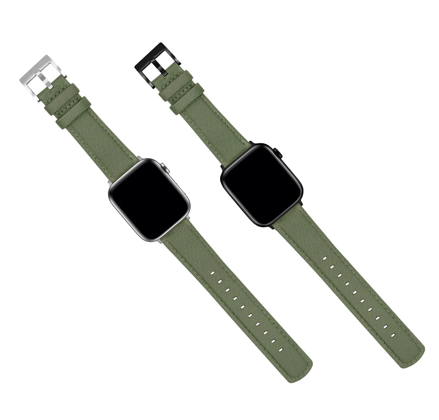 Apple Watch Army Green Sailcloth Watch Band