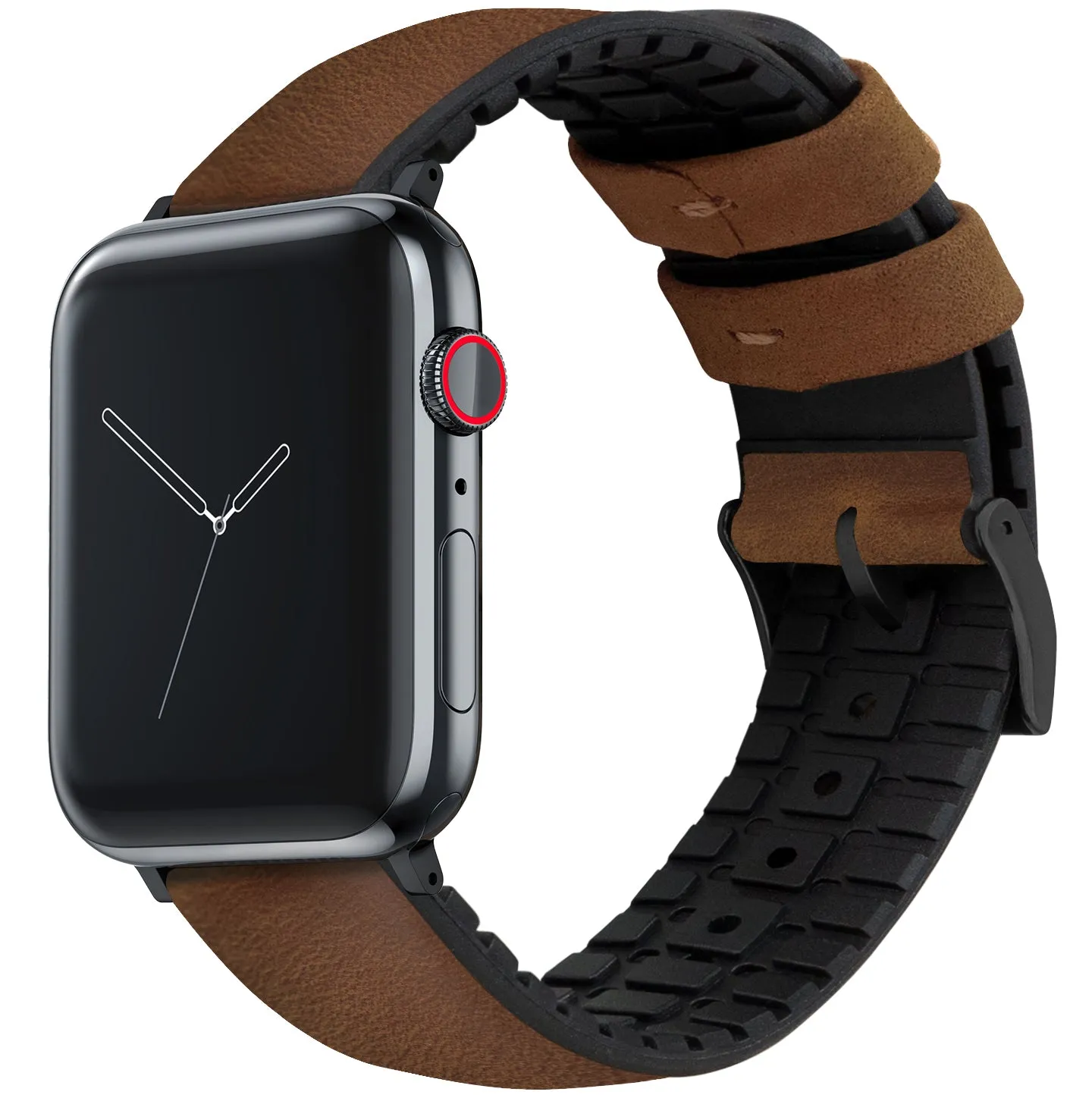 Apple Watch Oak Brown Leather Hybrid Watch Band (SALE)