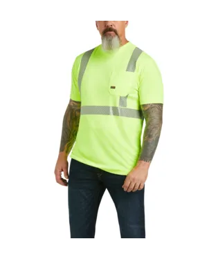 Ariat Men's Hi-Vis Yellow Reflective Shirt-10039196