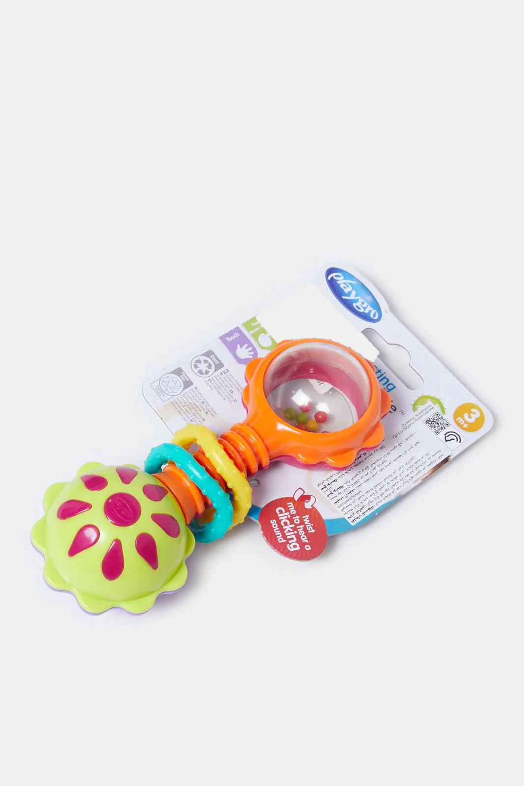 Babies Assorted Twisting Barbell Rattle