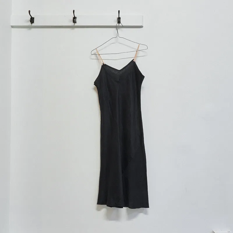 Bias cut linen slip dress