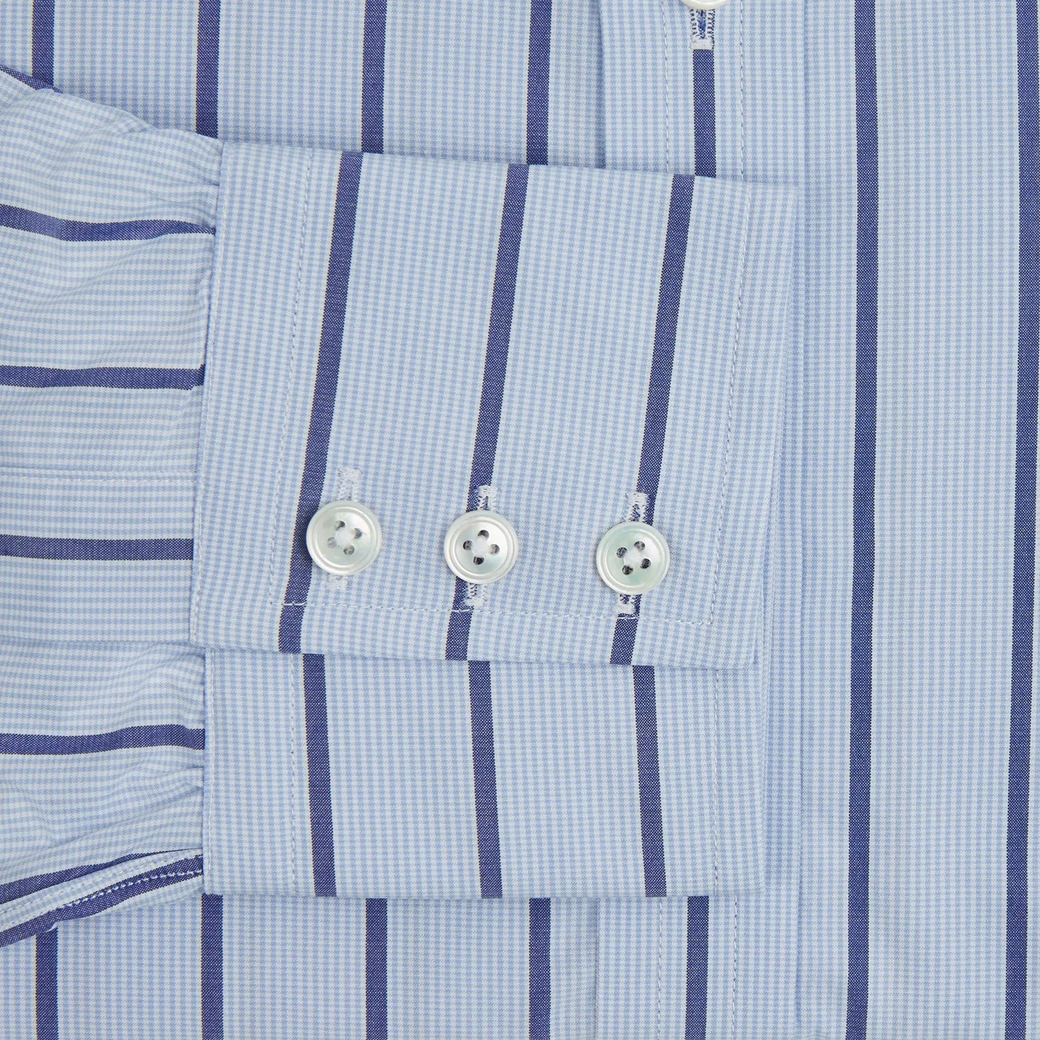 Blue Track Stripe Mayfair Shirt