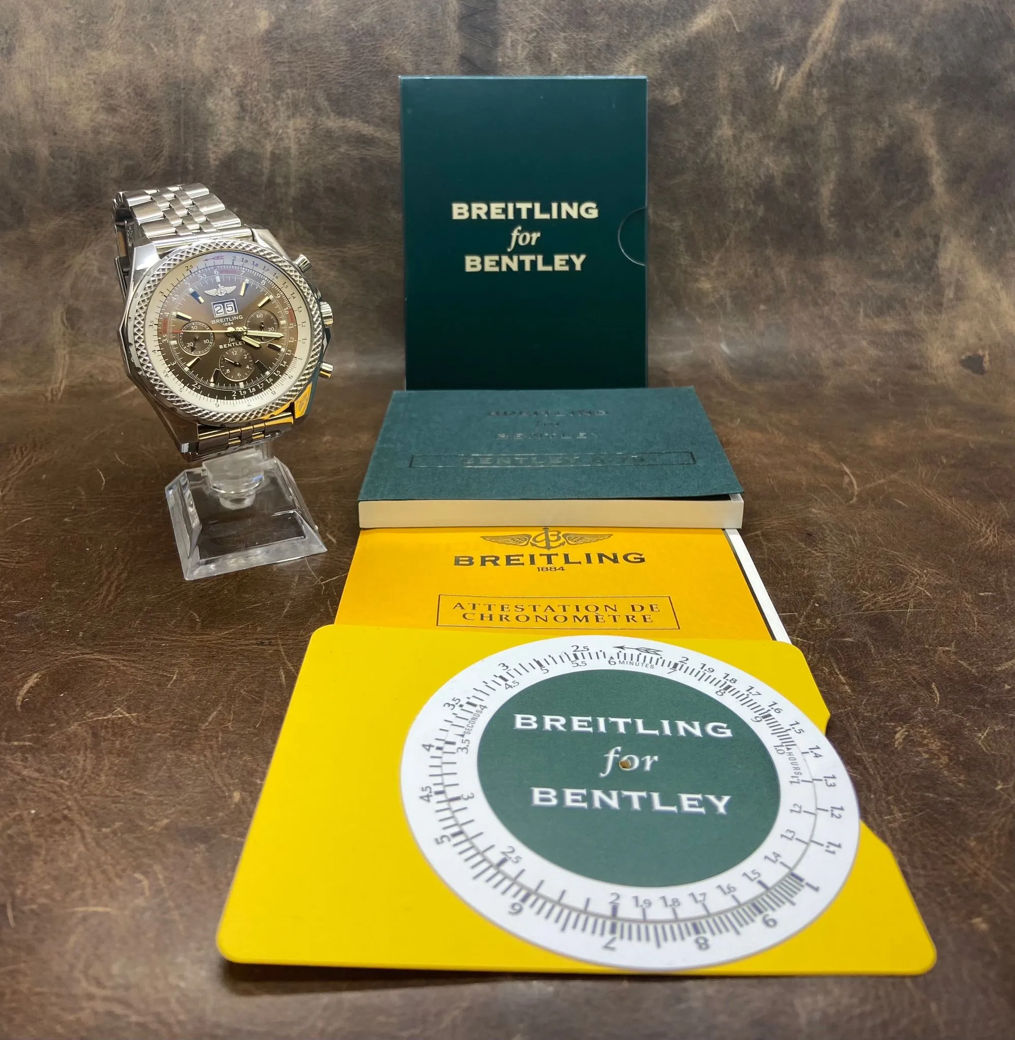 Breitling Bentley Chronograph 48mm 6.75 A44362  Brown Dial Automatic Men's Watch