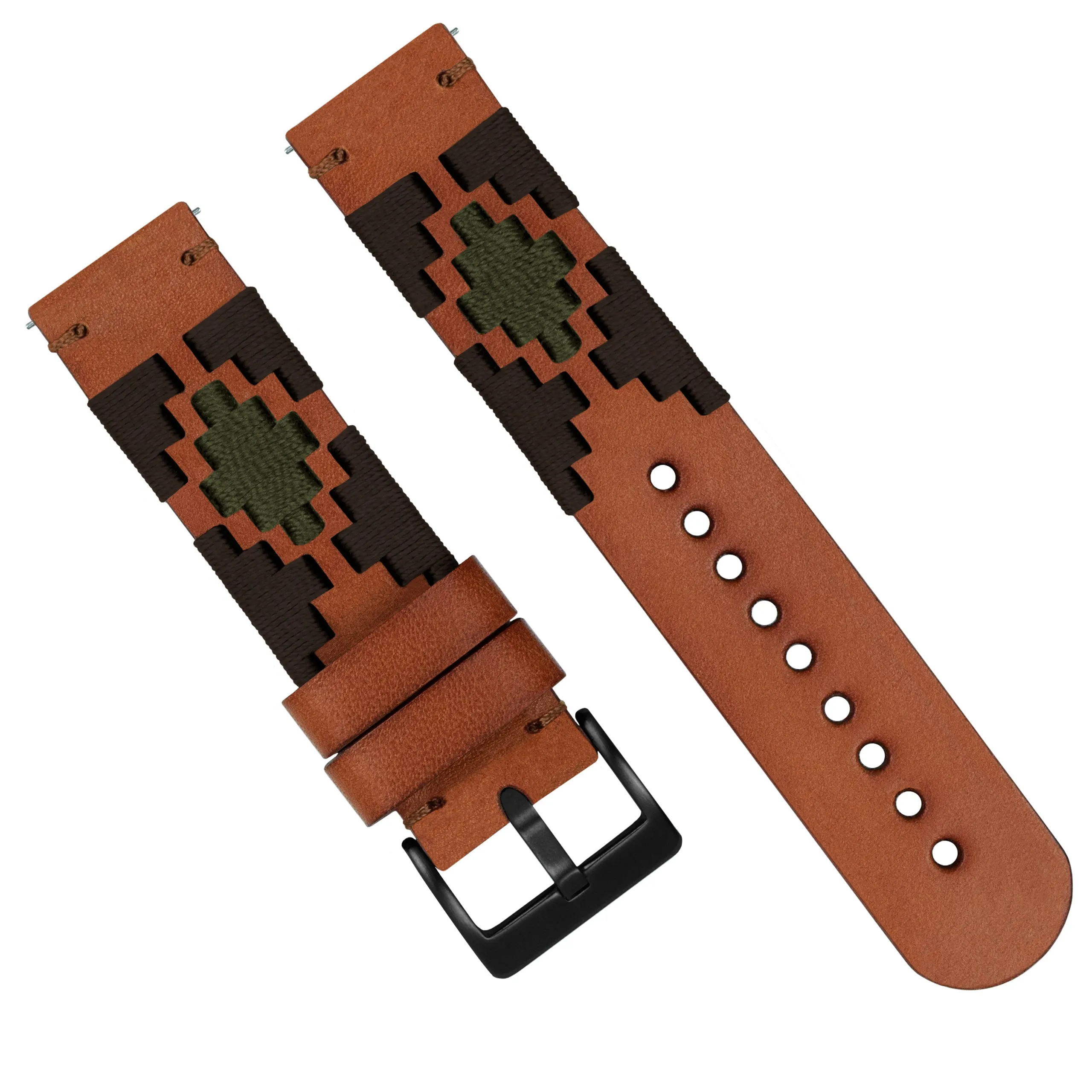 Brown Green Gaucho Watch Band (18mm SALE)