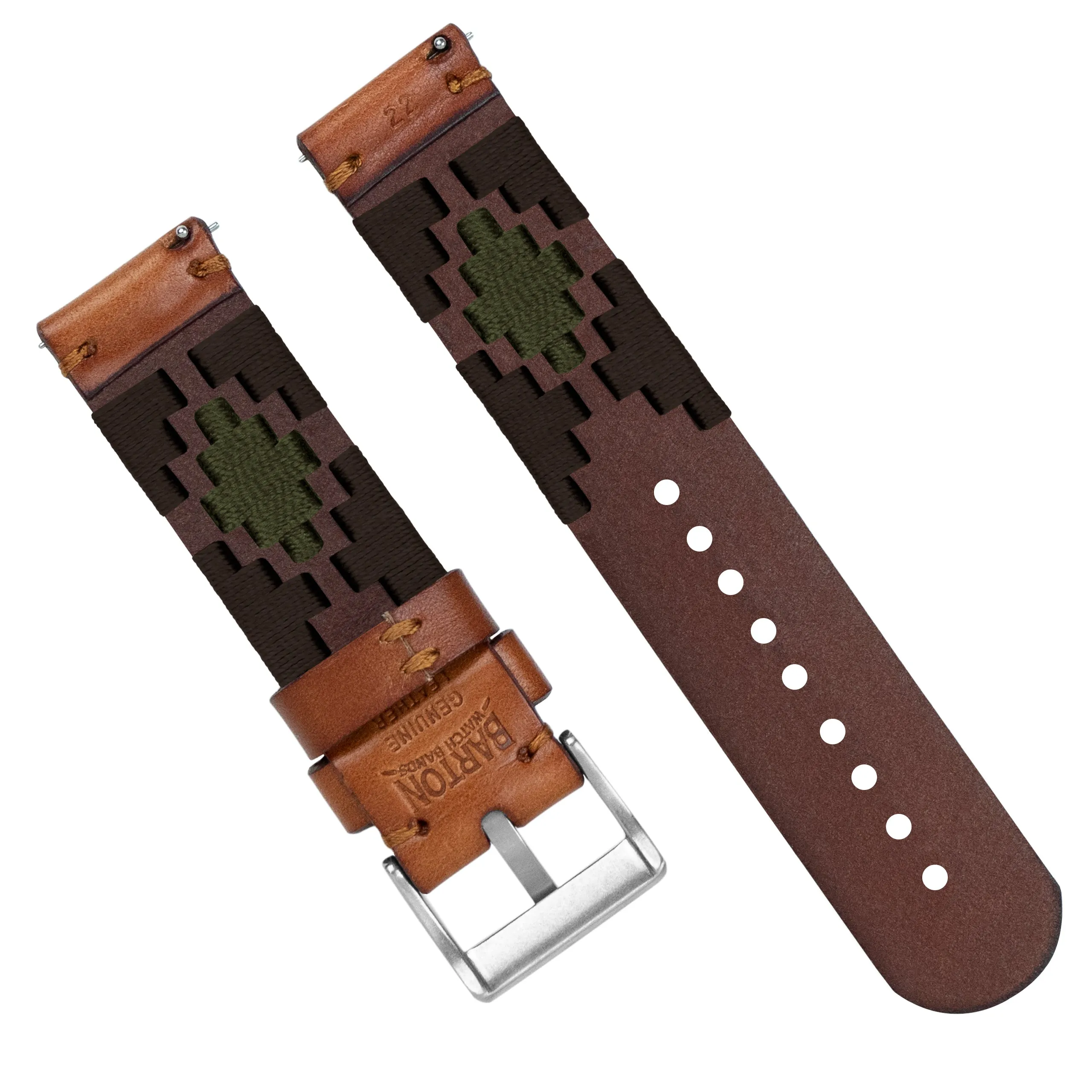 Brown Green Gaucho Watch Band (18mm SALE)