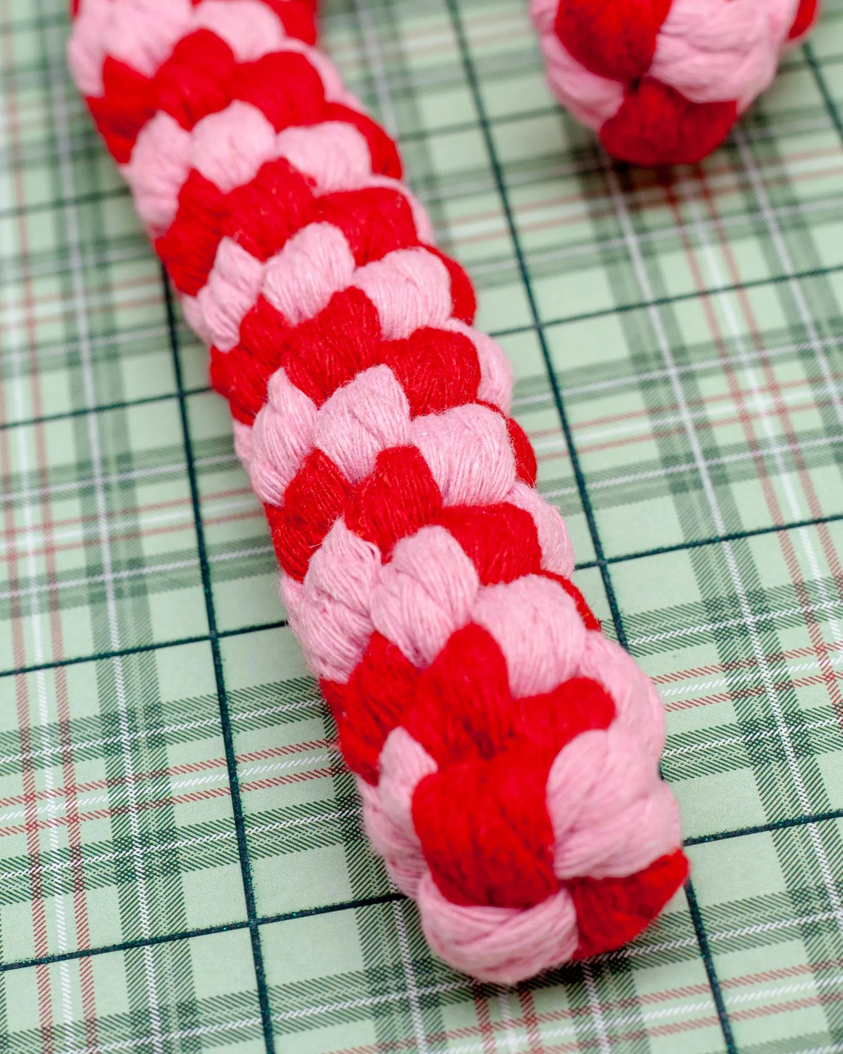 Candy Cane Dog Rope Toy