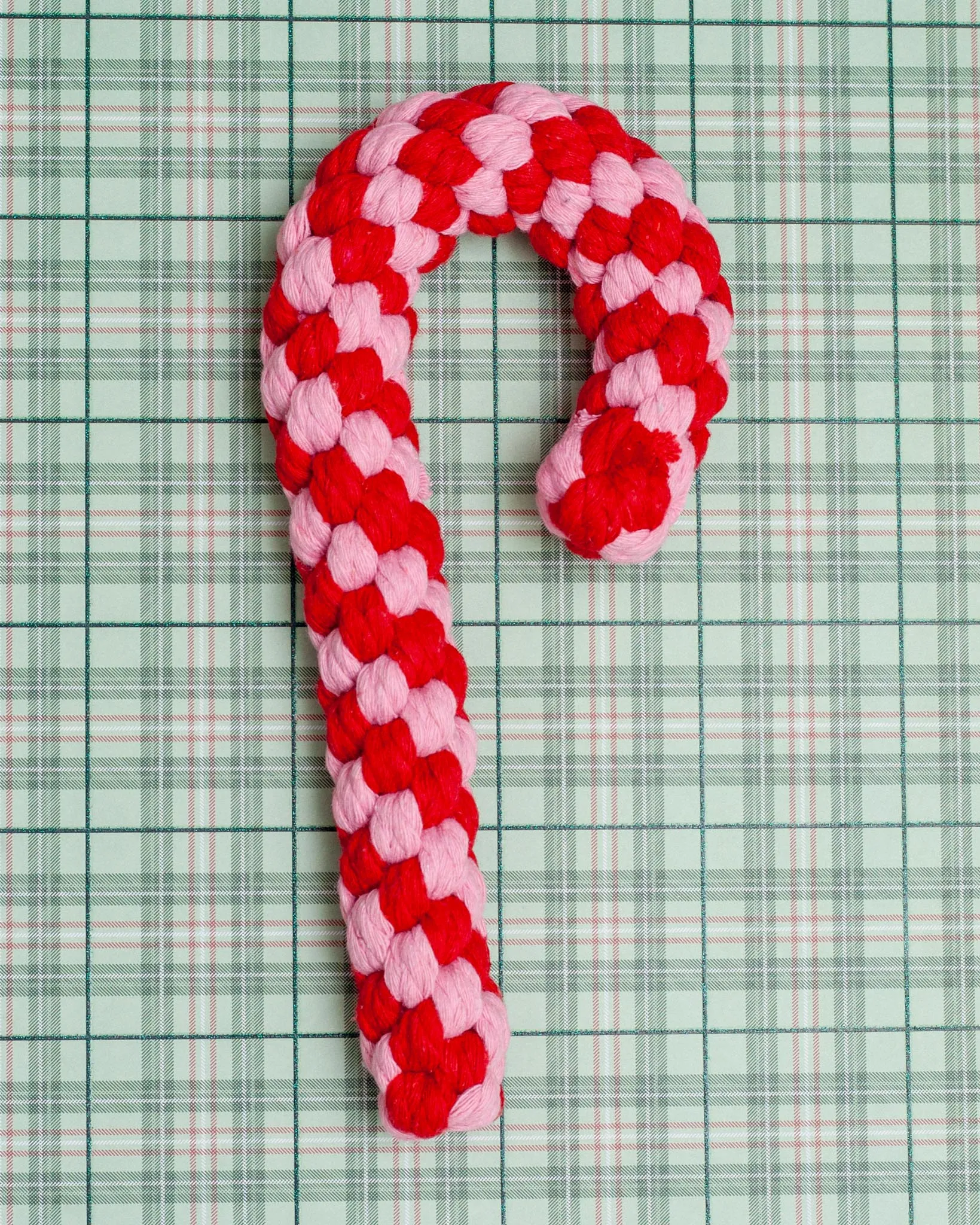 Candy Cane Dog Rope Toy