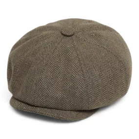 Chokore Herringbone Vintage Baker Boy Cap (Camel)