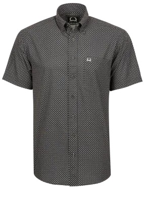 Cinch Arena Flex Button-Front Shirt - Dotted Charcoal