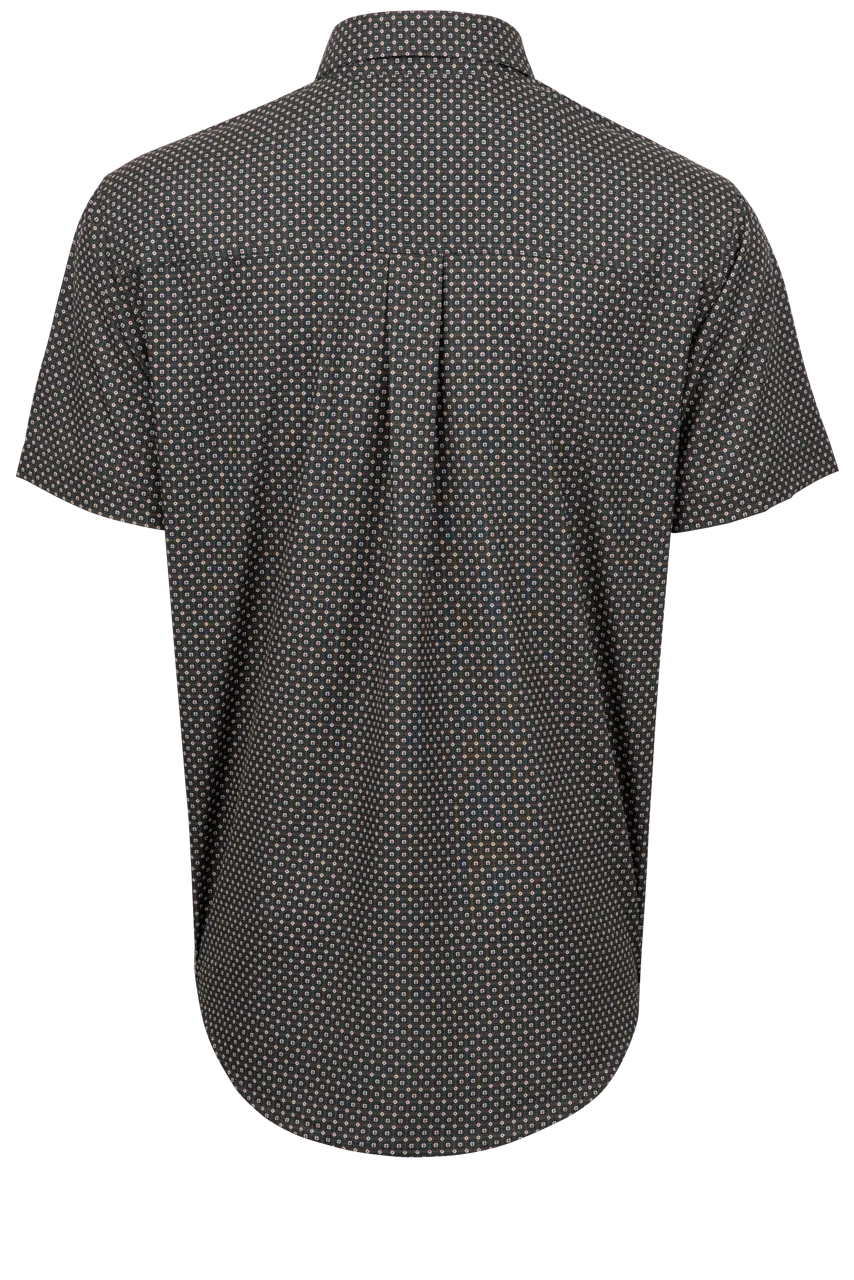 Cinch Arena Flex Button-Front Shirt - Dotted Charcoal