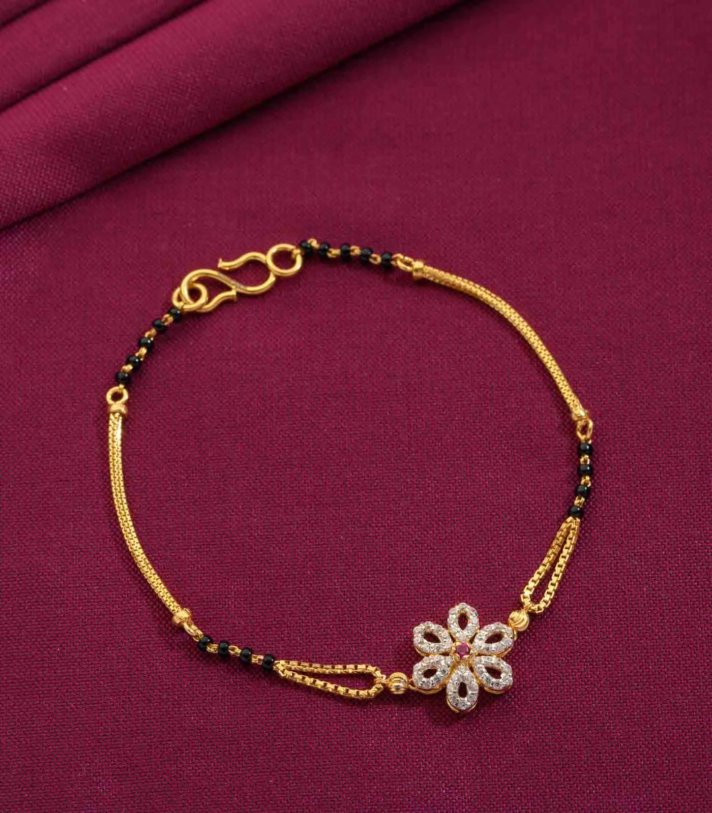 Classic Floral Mangalsutra Bracelet