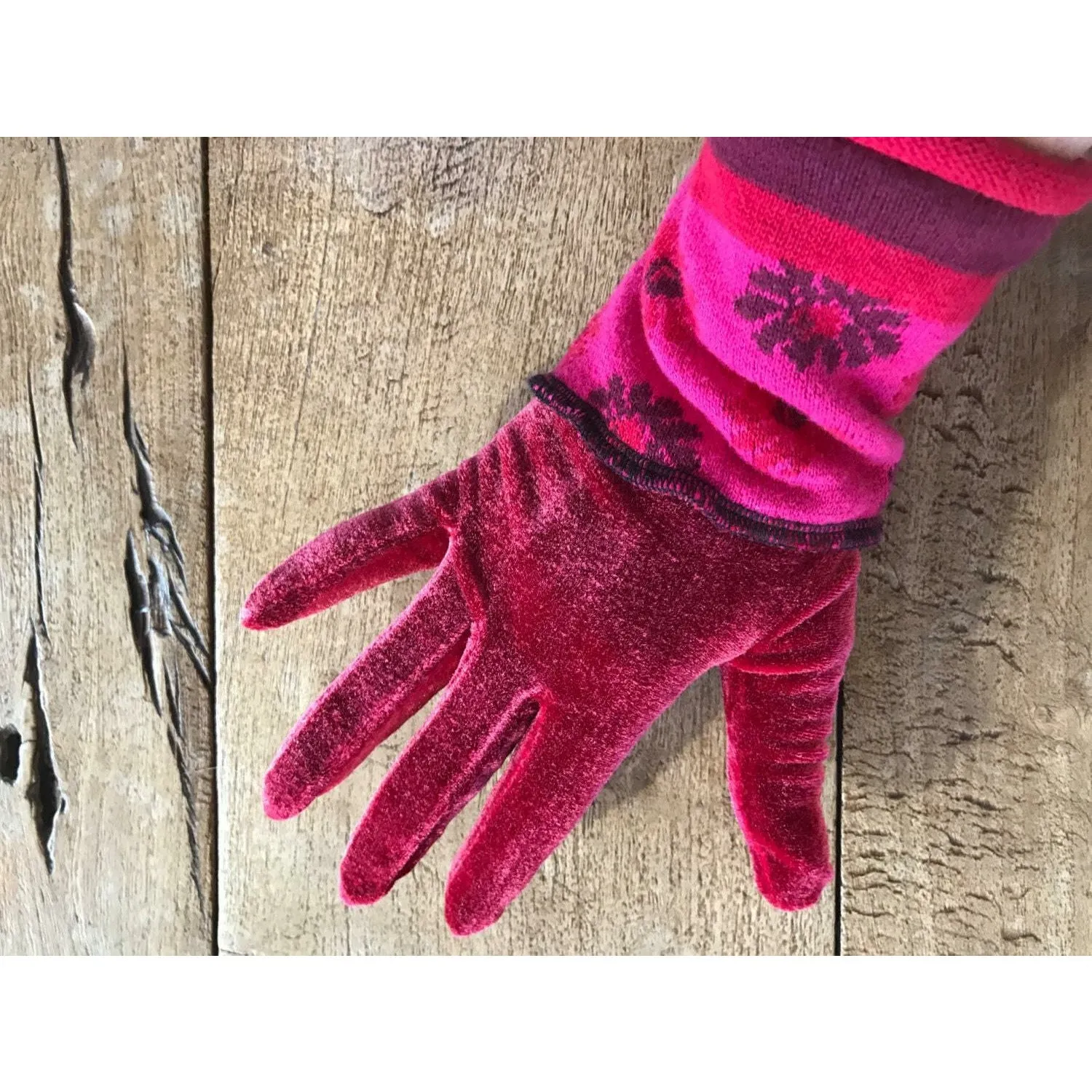 Create your own!! Custom made full finger gloves. Can be stretch velvet or 100% stretch wool. Several colors to choose from. Request yours!