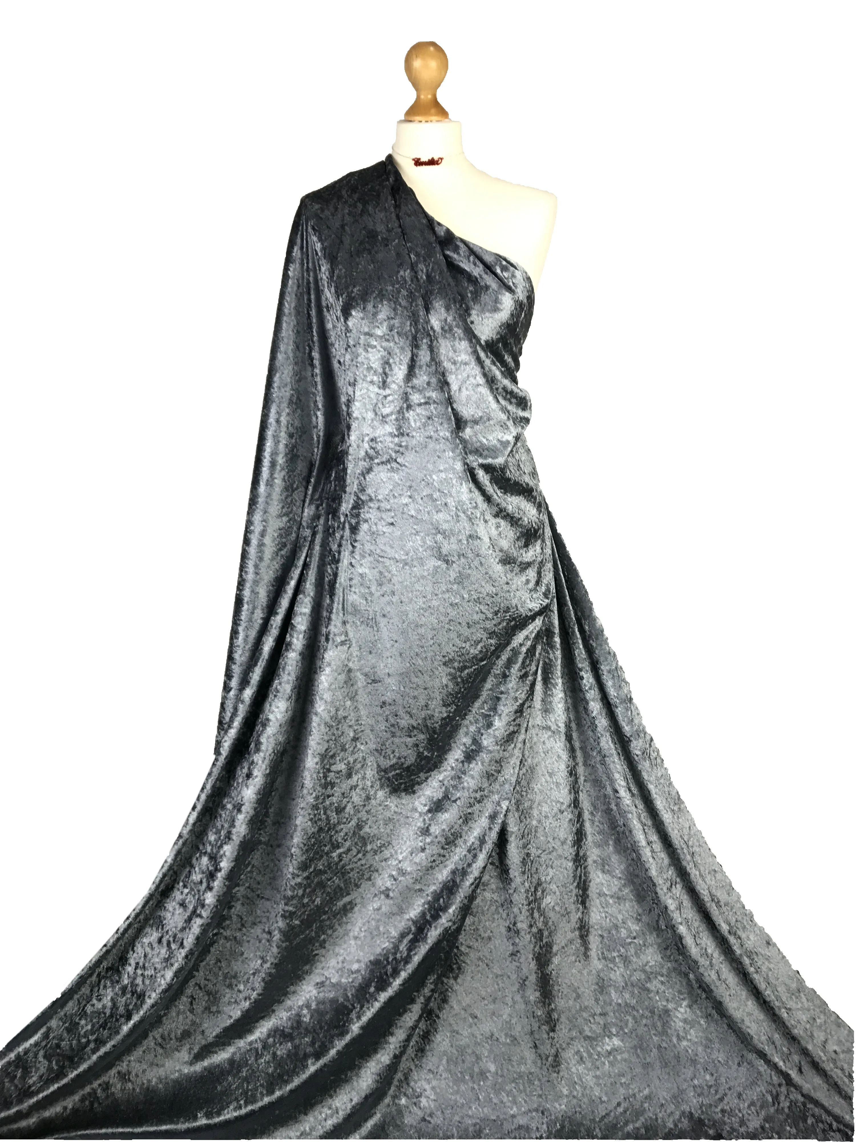 Crushed Velvet 2 Way Stretch Fabric