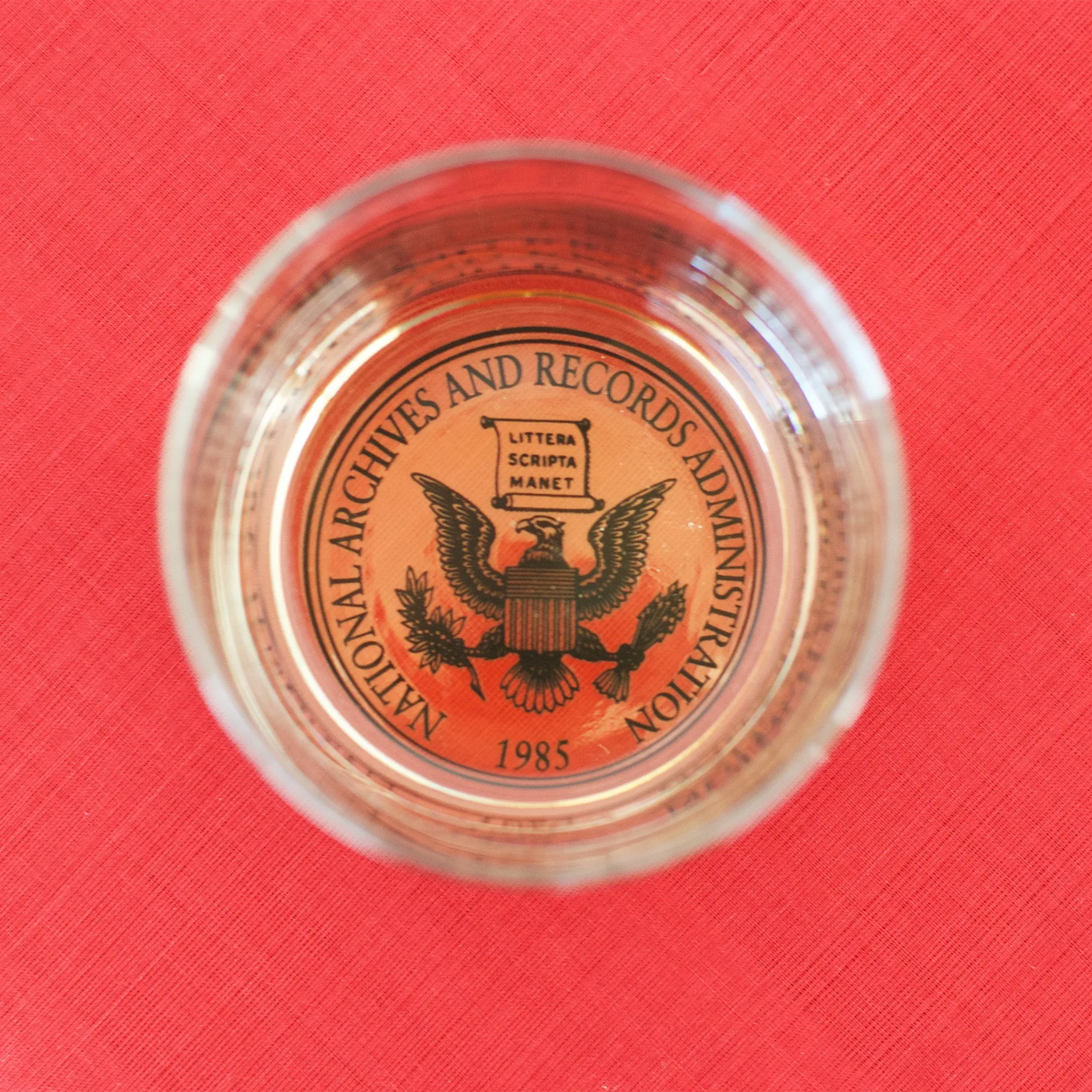 Declaration of Independence and U.S. Constitution Rocks Glass Set