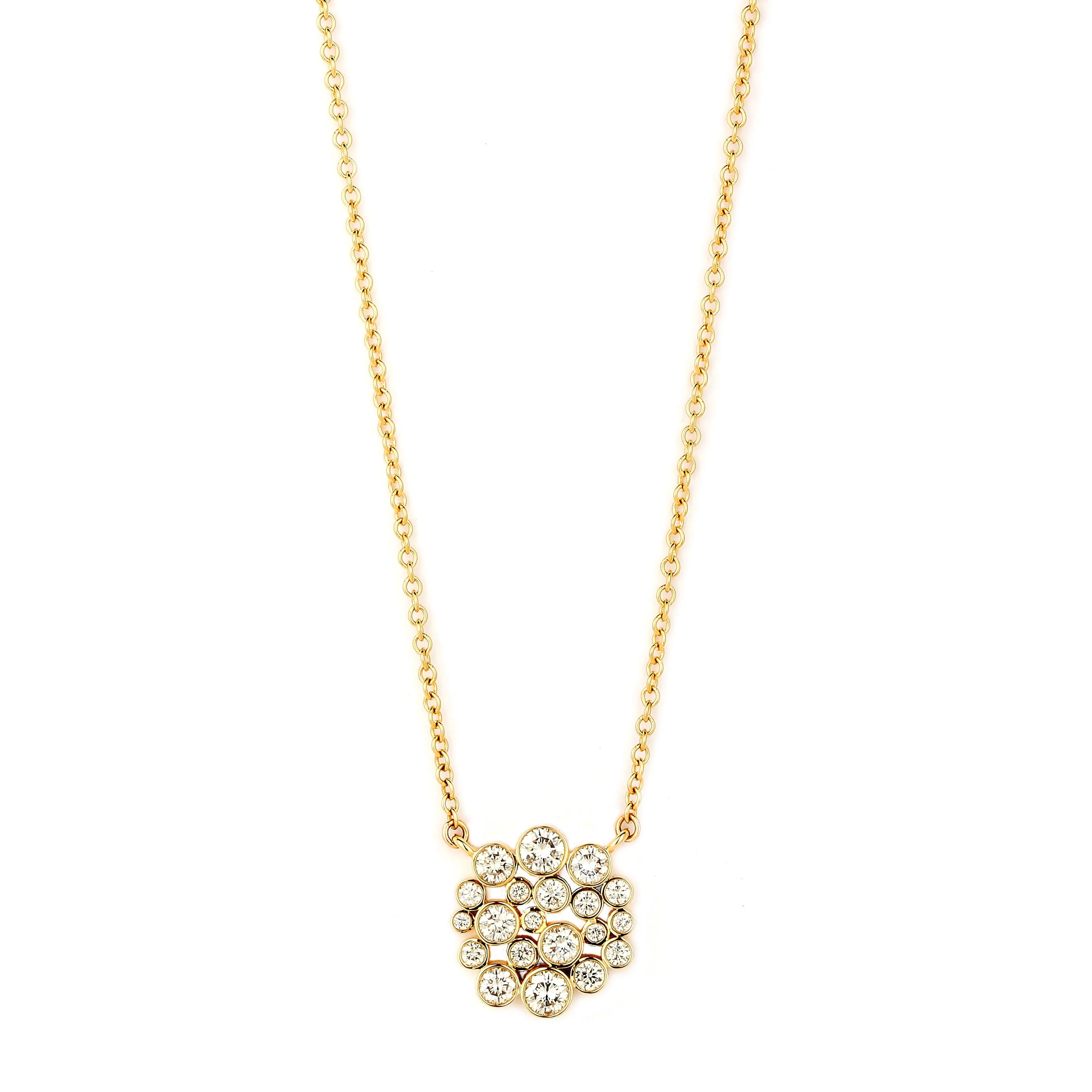 Diamond Cluster Necklace