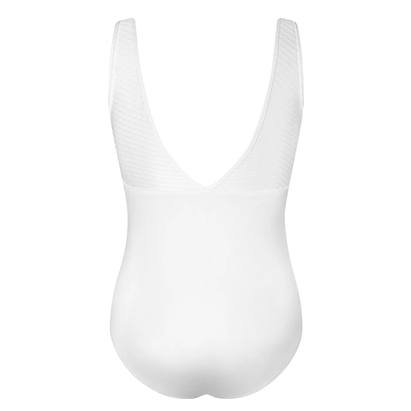 Energetiks Natalie V Back Leotard | White