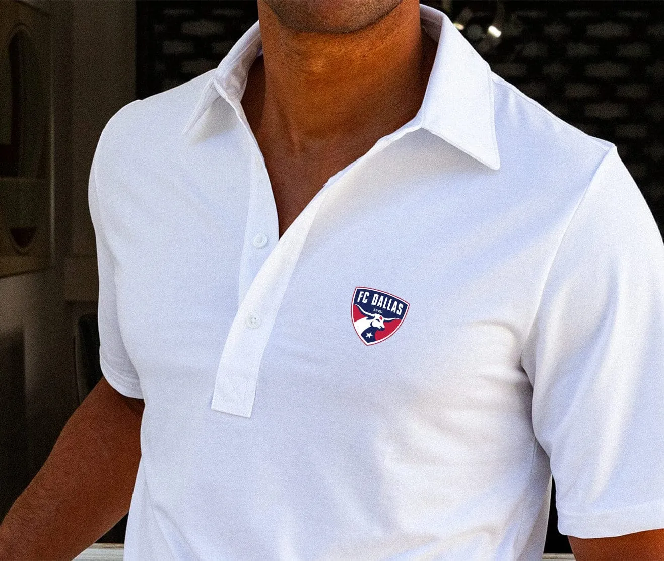 FC Dallas - Performance Range Polo - Badge - White