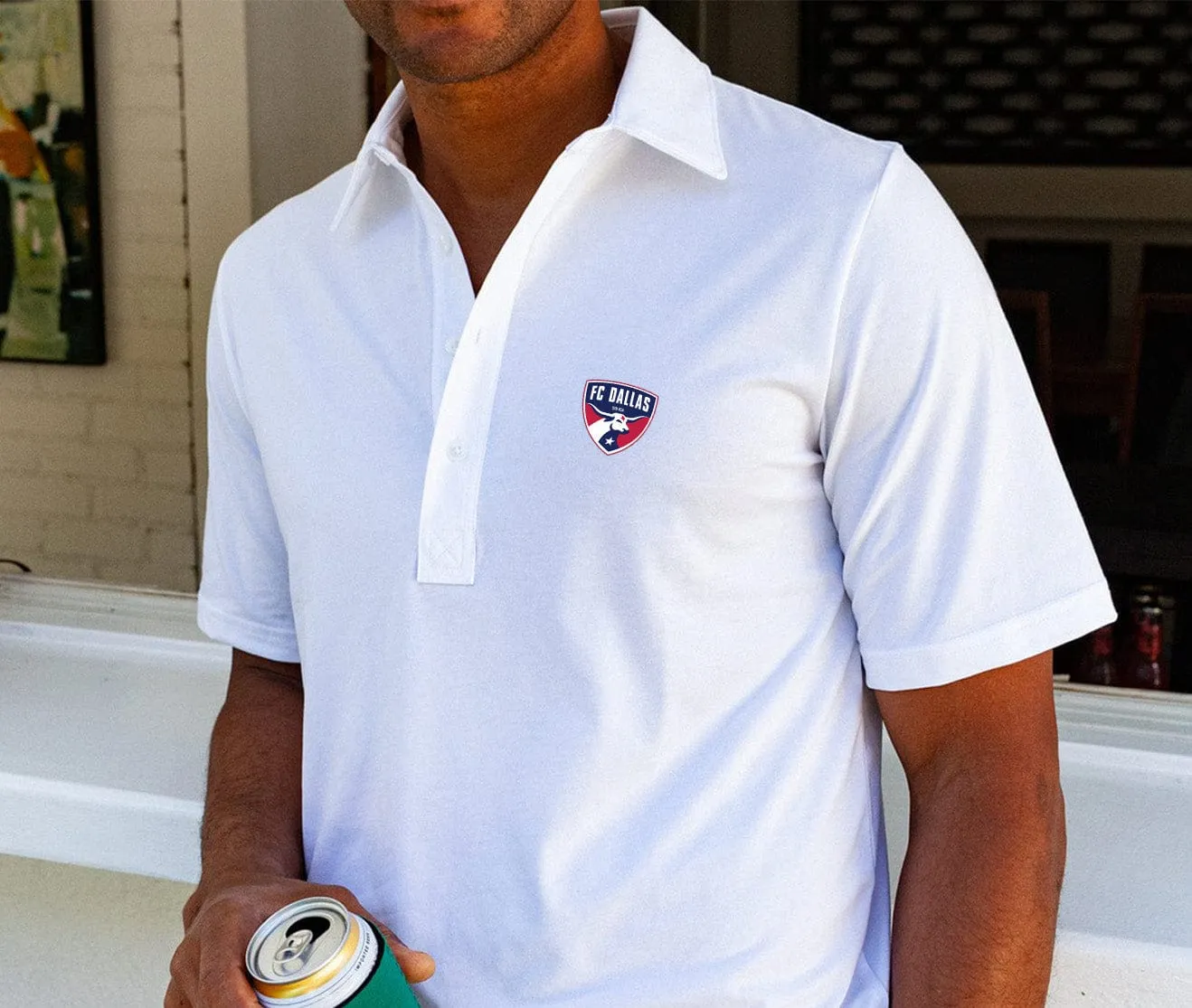 FC Dallas - Performance Range Polo - Badge - White