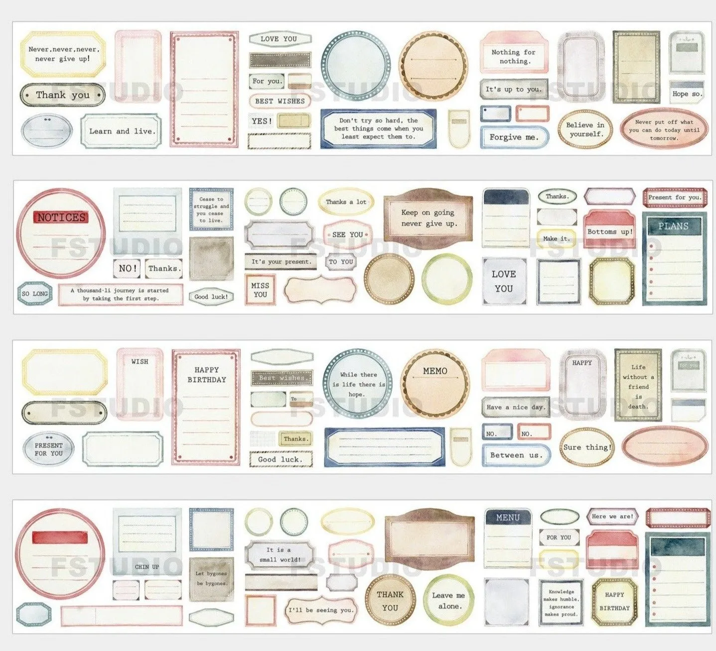 FStudio Washi Tape - So Long