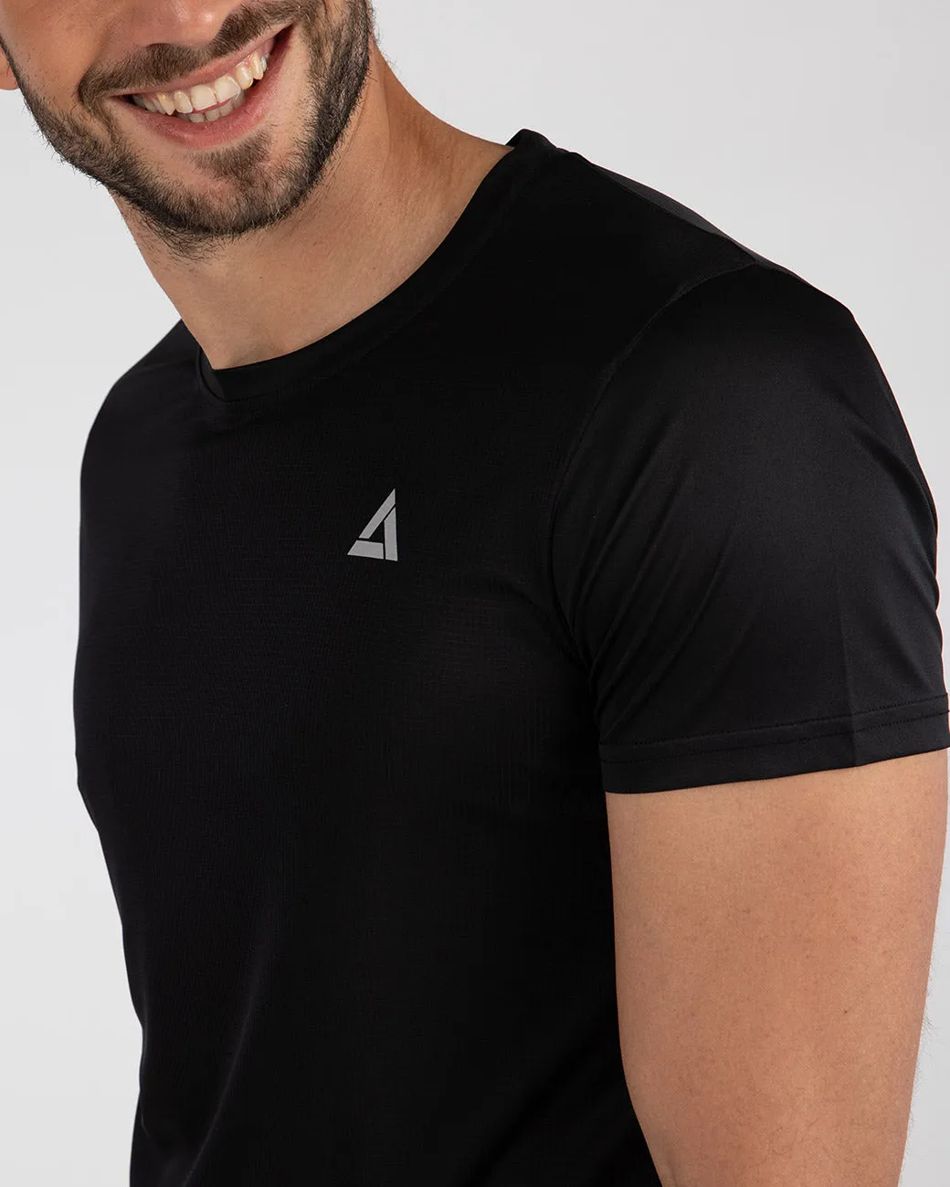 Funktions Laufshirt Kurzarm Comfort Line Schwarz