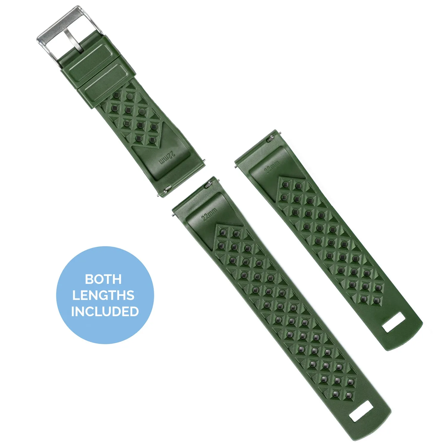 Gear S3 Classic Frontier Tropical Style Army Green Watch Band